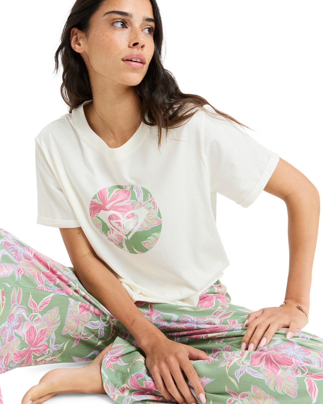 Roxy Shirttop »Oceanregular Round Hibiscus«