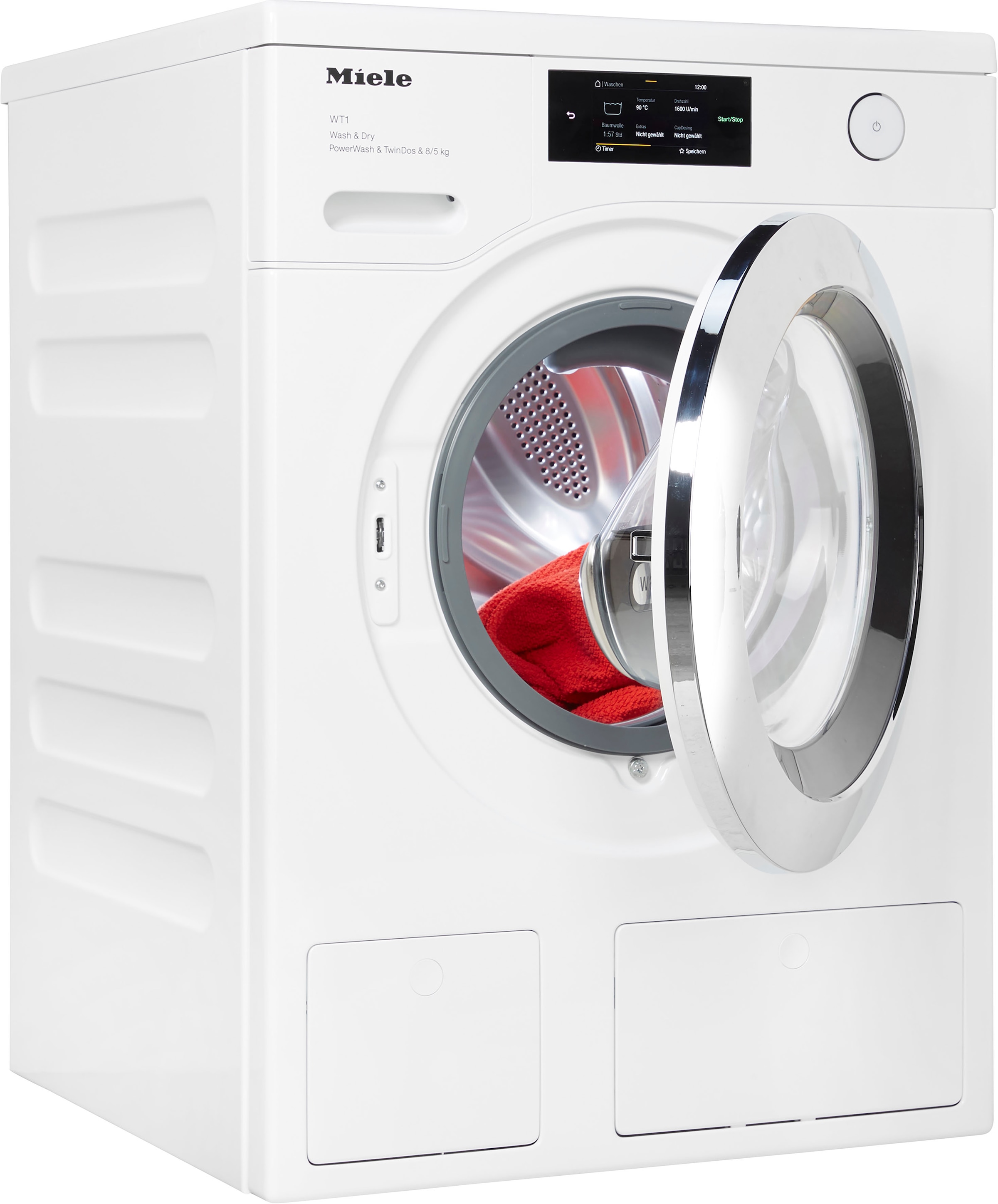 Miele Waschtrockner »WTR860WPM D LW PWash&TDos 8/5 Kg« 8 kg /5 kg 72 dB(A) unterbaufähig, QuickPower für schnelles Waschen und Trocknen