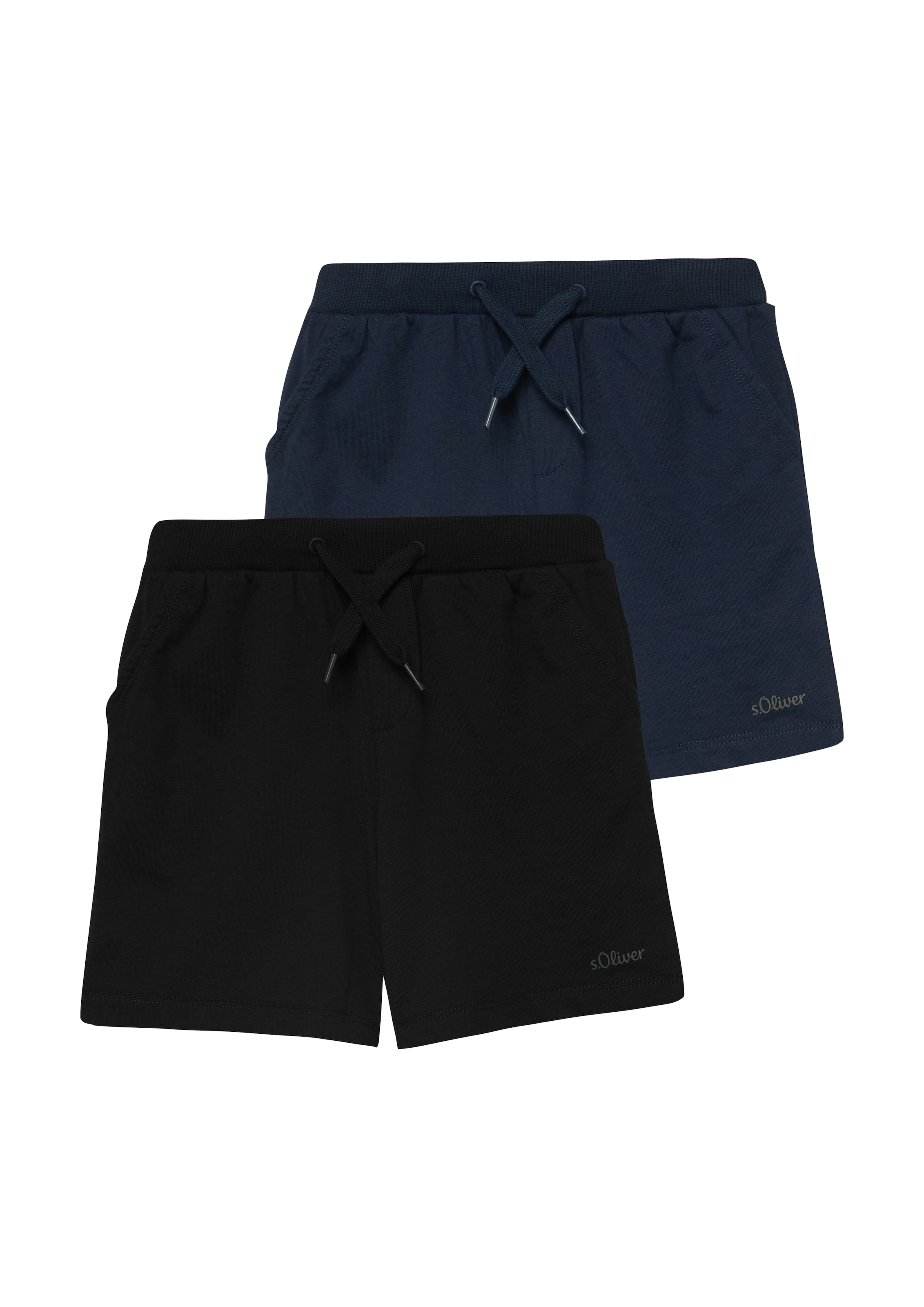 s.Oliver Junior Shorts  mit Kordelzug, Logoprint