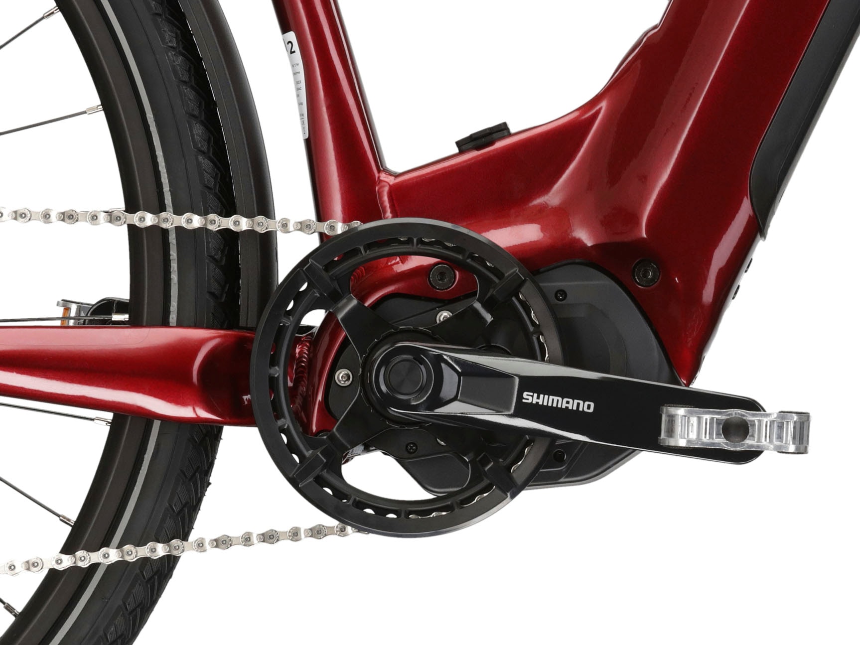 Kross E-Bike »E-Trekkingrad Trans Hybrid LS 3.0 28 Zoll rot«, 8 Gang, Shimano, Acera T3000, Mittelmotor 250 W, Pedelec, Elektrofahrrad für Damen und Herren
