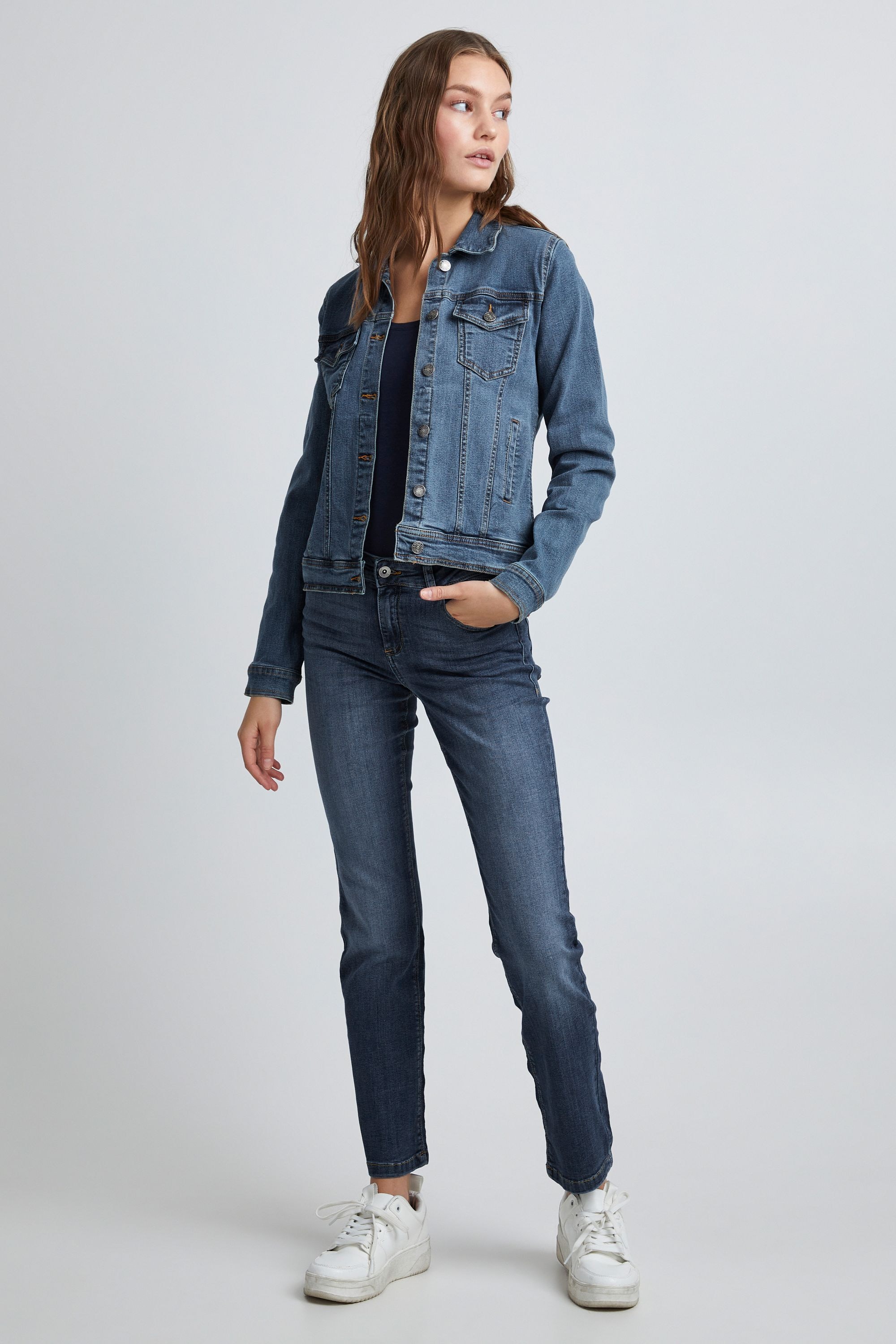b.young Jeansjacke »Jeansjacke BYPully«, ohne Kapuze