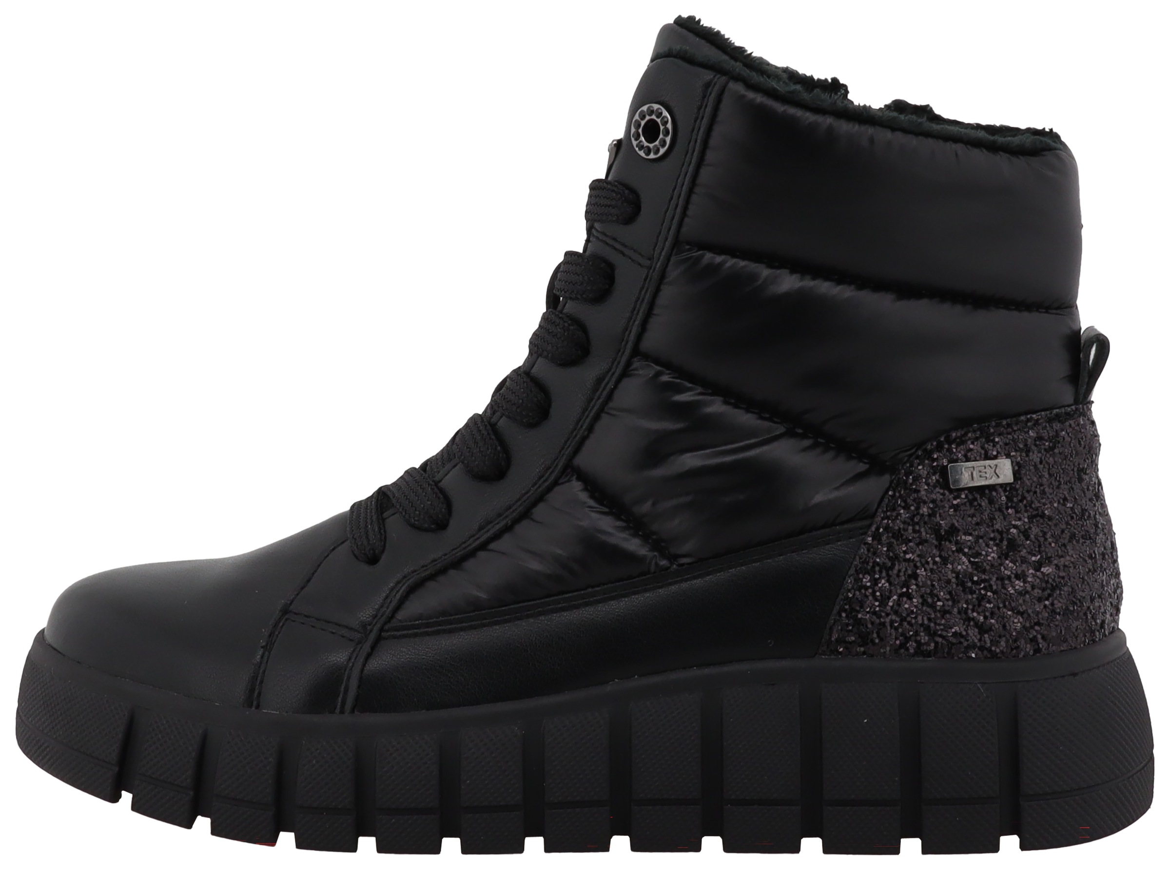 TOM TAILOR Schnürboots, Keilstiefelette, Plateauboots mit Reißverschluss