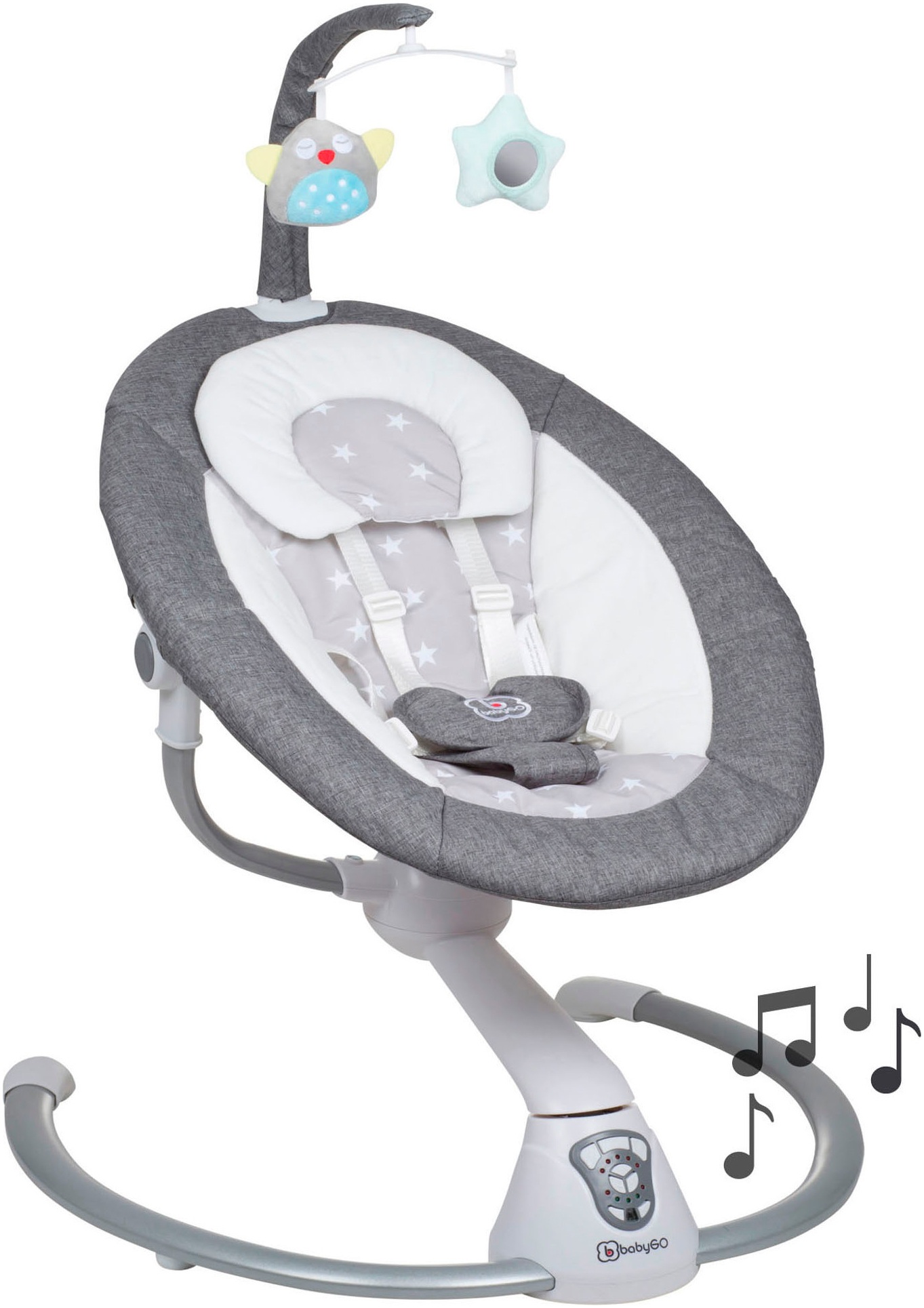 BabyGo Babywippe »Homey«, bis 9 kg, mit Schaukelbewegungen und Sound