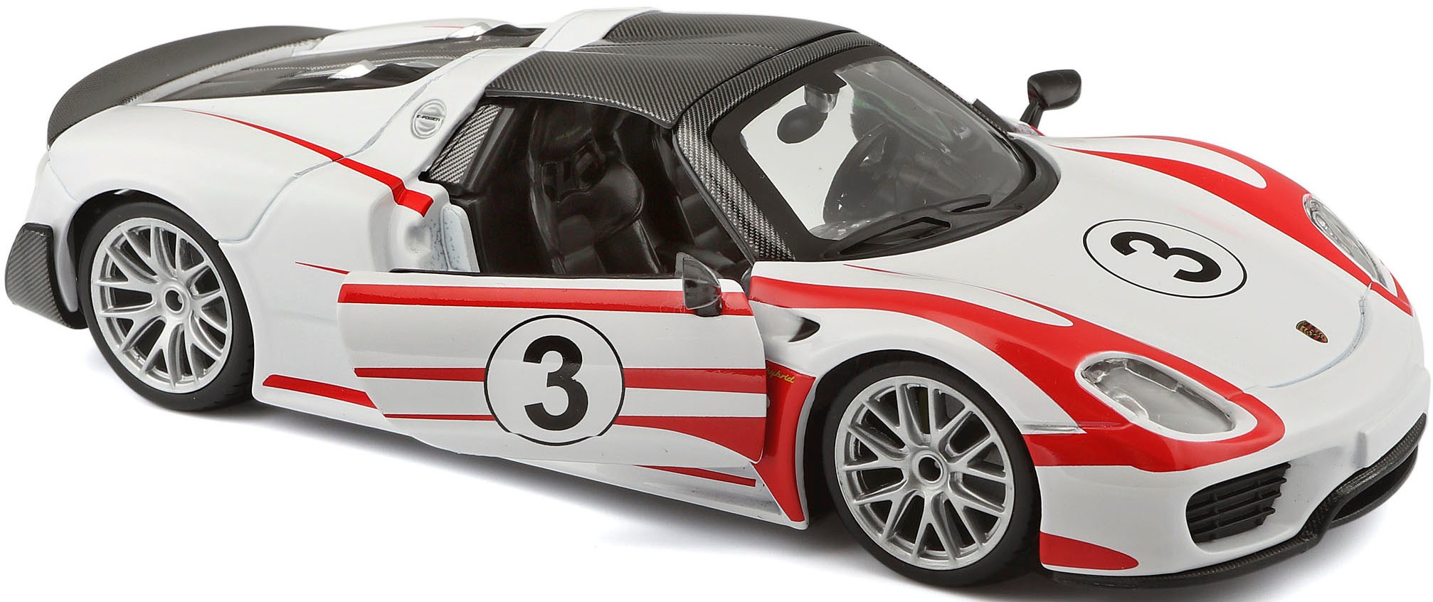 Bburago Sammlerauto »Racing Porsche 918 Spyder, Weissach«, 1:24