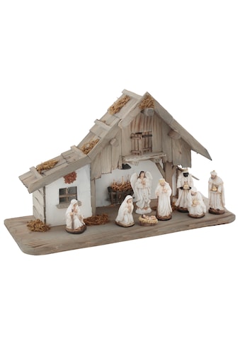 Krippe »Weihnachtsdeko«, (Set, 9 tlg.)