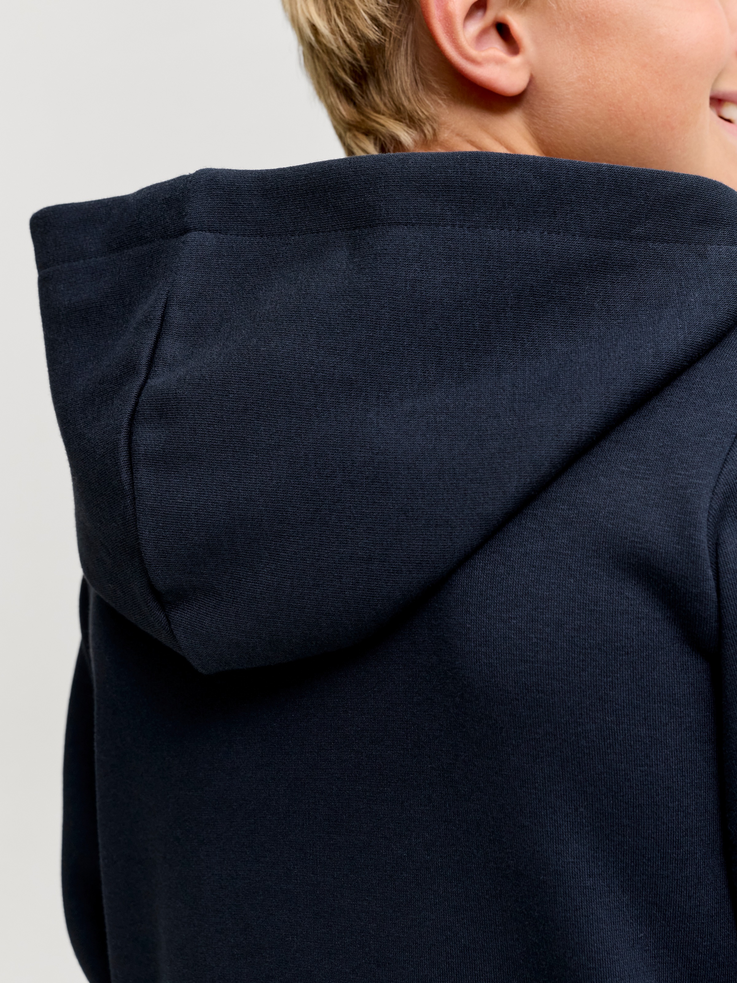 Jack & Jones Junior Kapuzensweatjacke »JJELOGO SWEAT ZIP HOOD 2 COL AW26 SN JNR« Baumwolle, regular fit