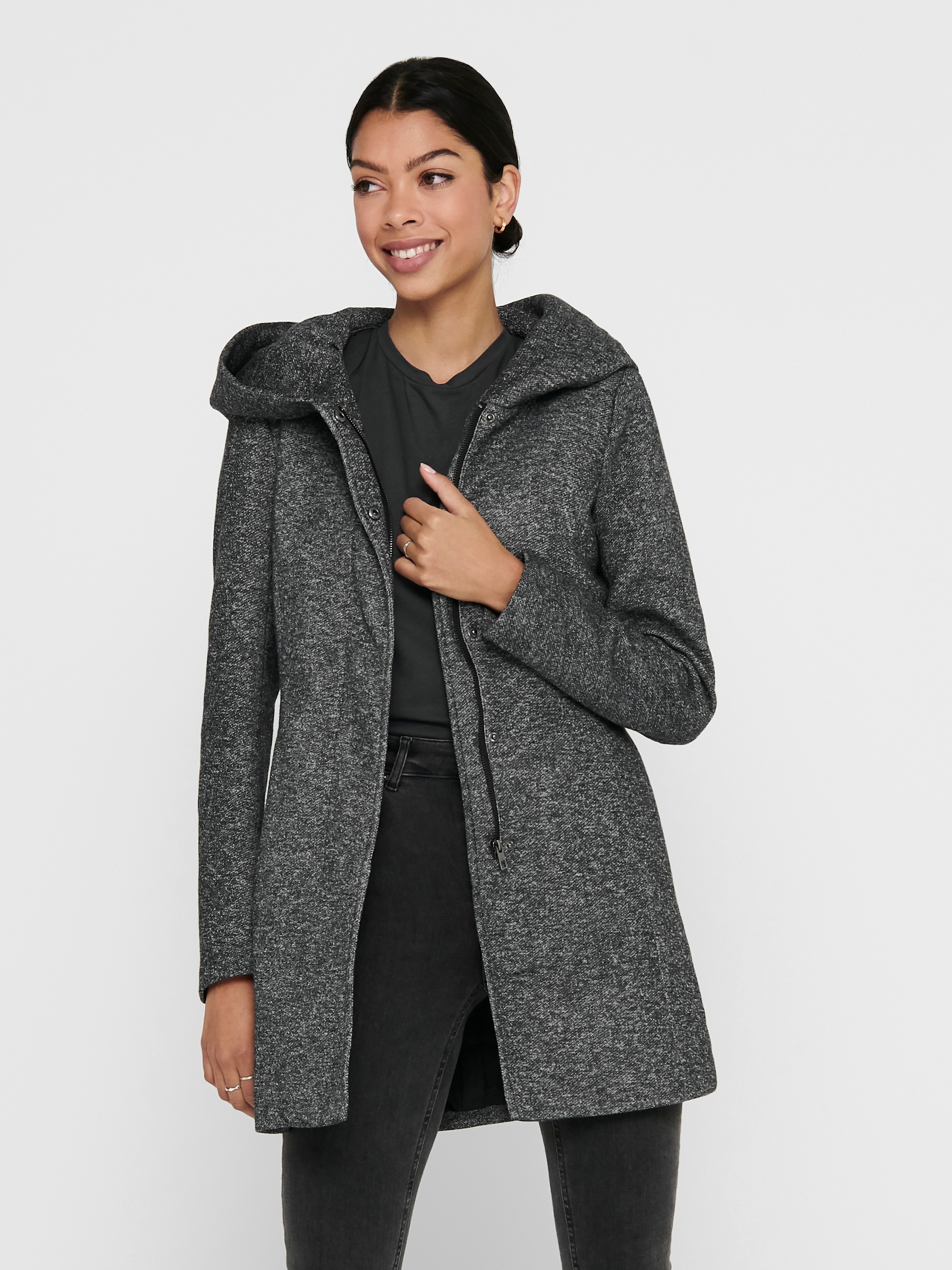 ONLY Kurzmantel »ONLSEDONA LIGHT COAT OTW NOOS« verdeckte Knopfleiste