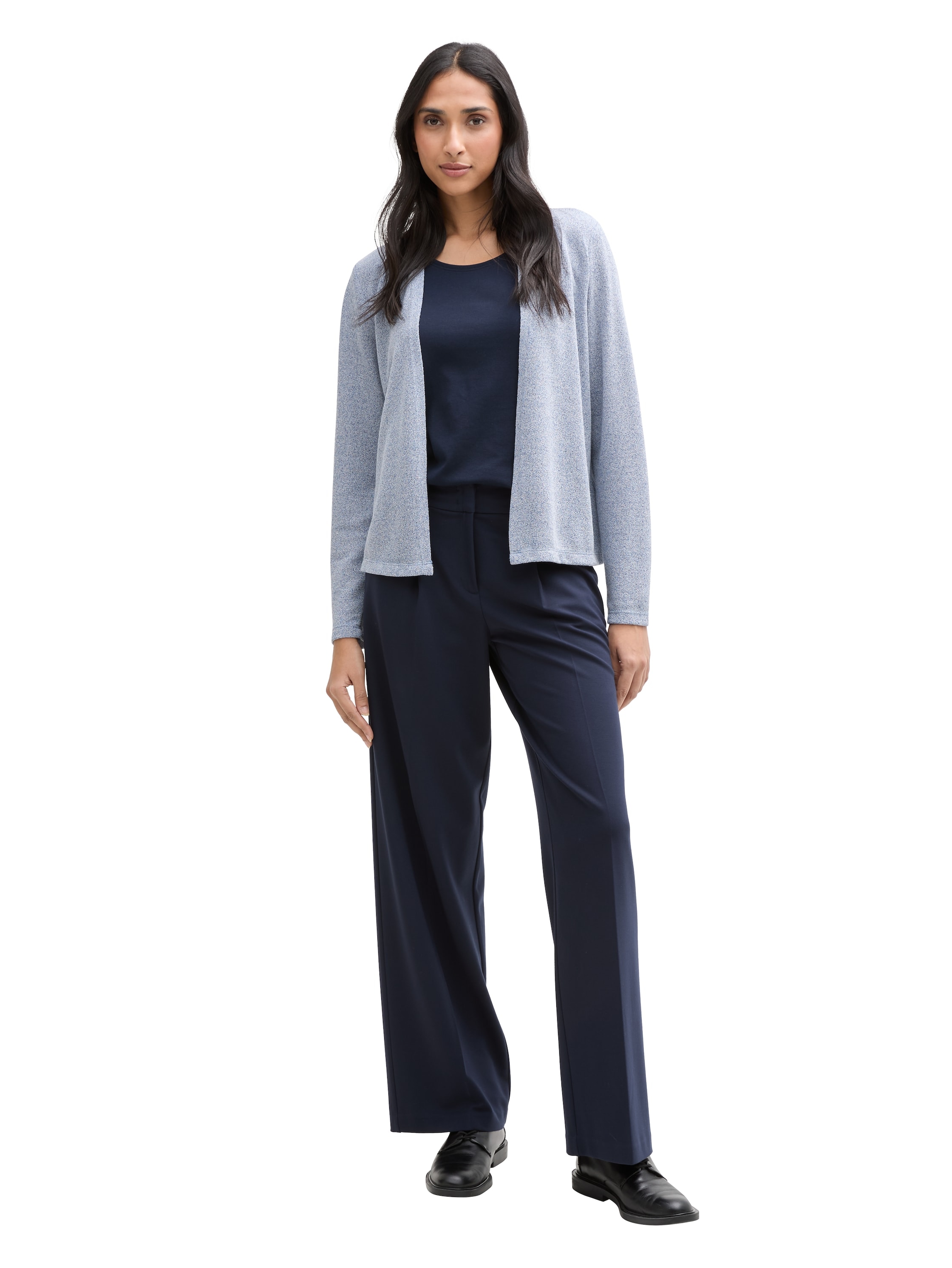 TOM TAILOR Cardigan, nach vorne hin offen und ohne Kragen