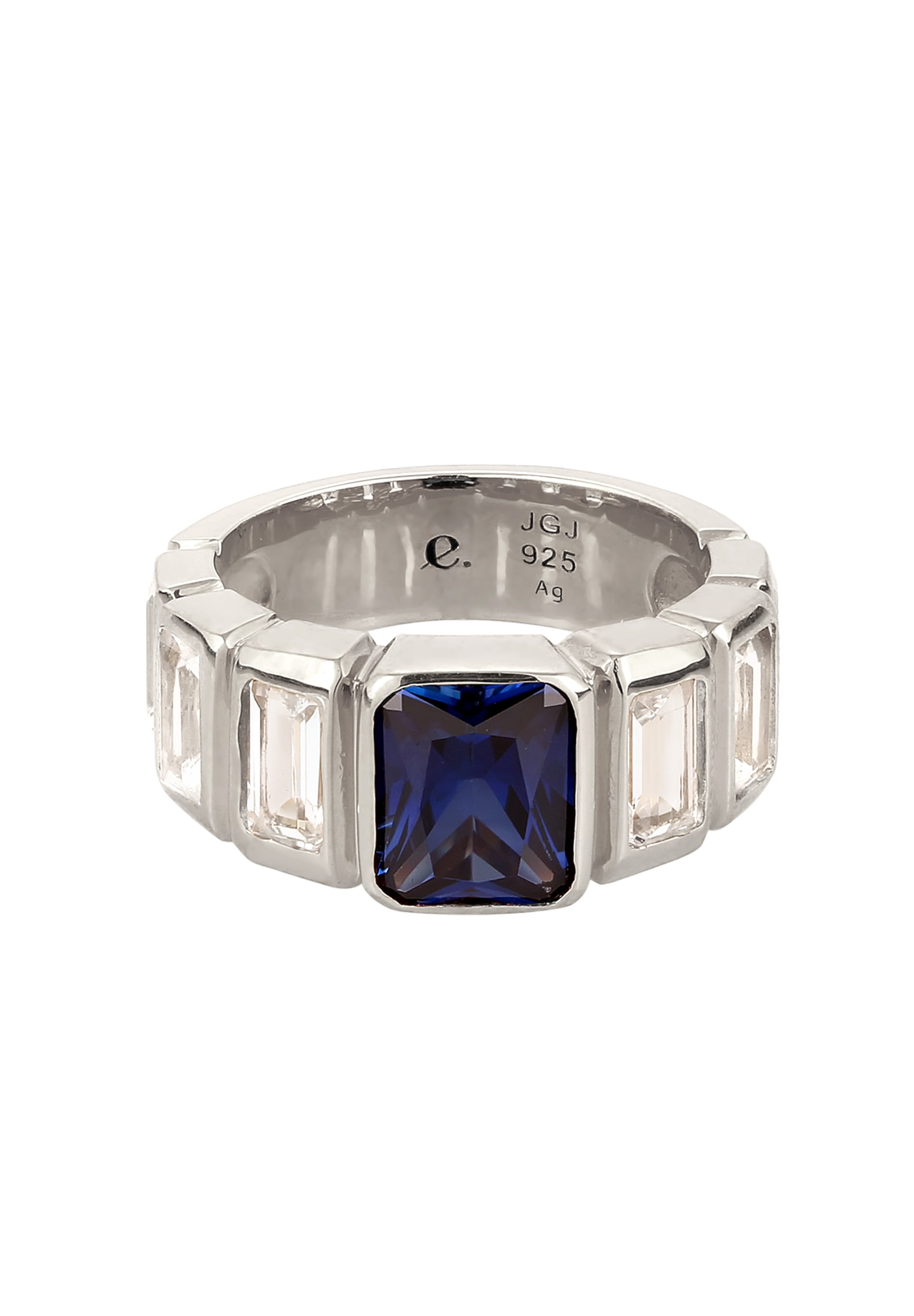 Elli Premium Silberring »Ring Topas Saphir Dunkelblau 925 Sterling Silber«