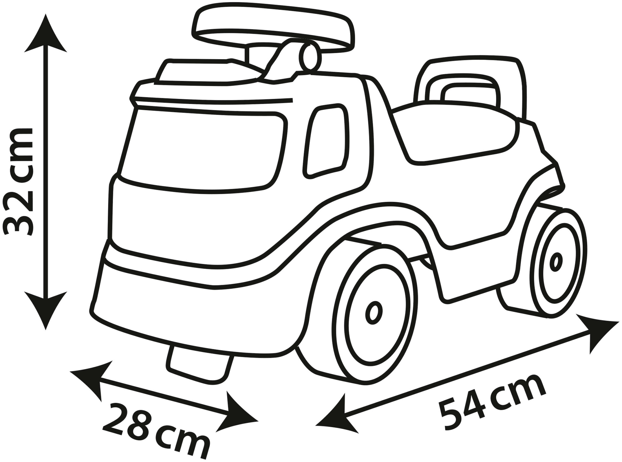 Smoby Rutscherauto »Feuerwehr« mit Licht und Sirene
