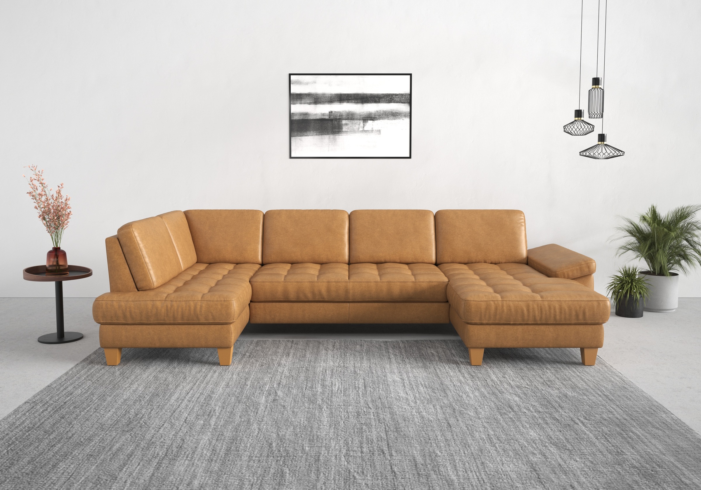 sit&more Wohnlandschaft »Westham U-Form«, wahlweise mit Bettfunktion, Bettkasten, Sitztiefenverstellung