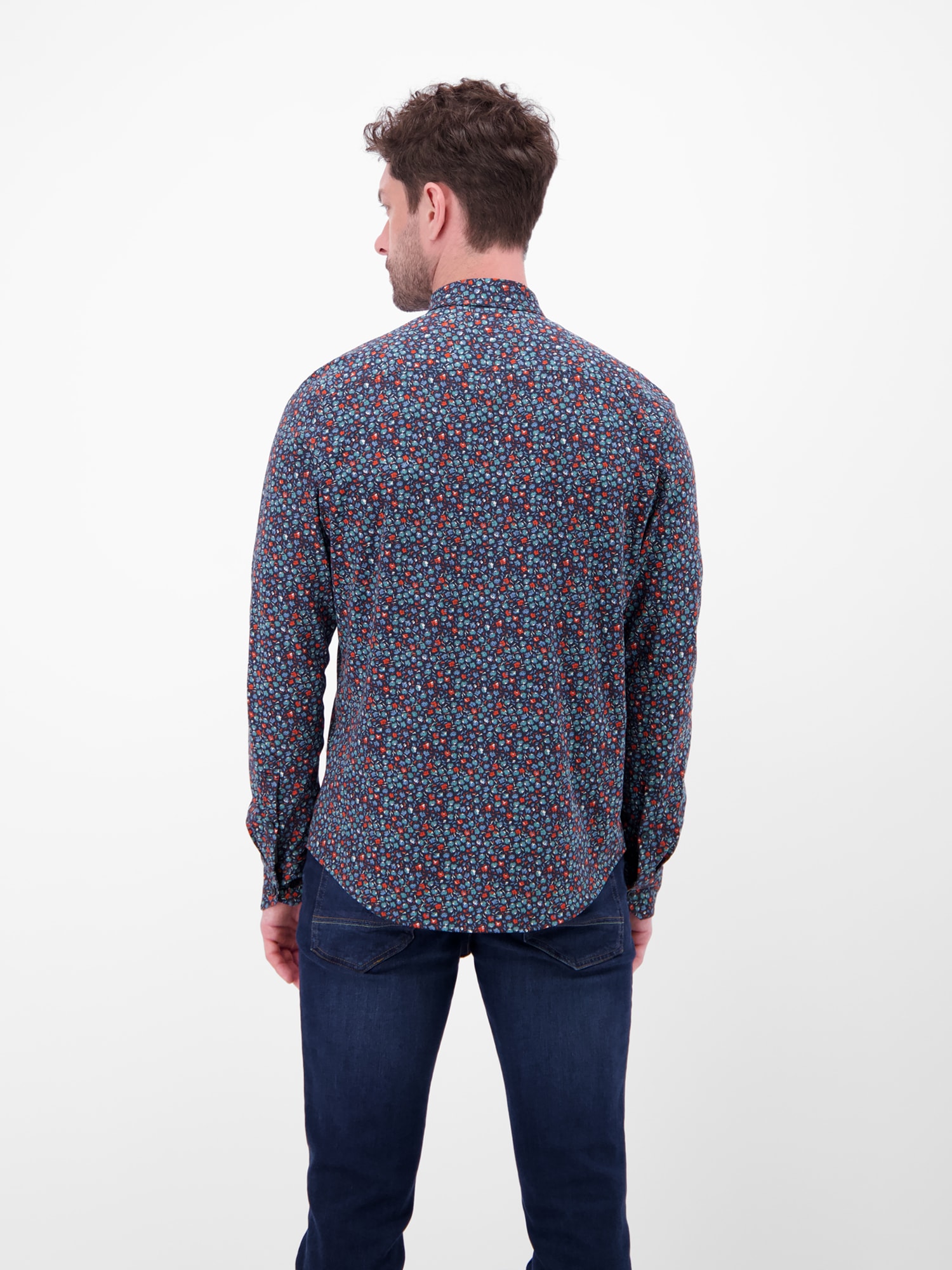 LERROS Langarmhemd »Jerseyhemd mit Haifischkragen«