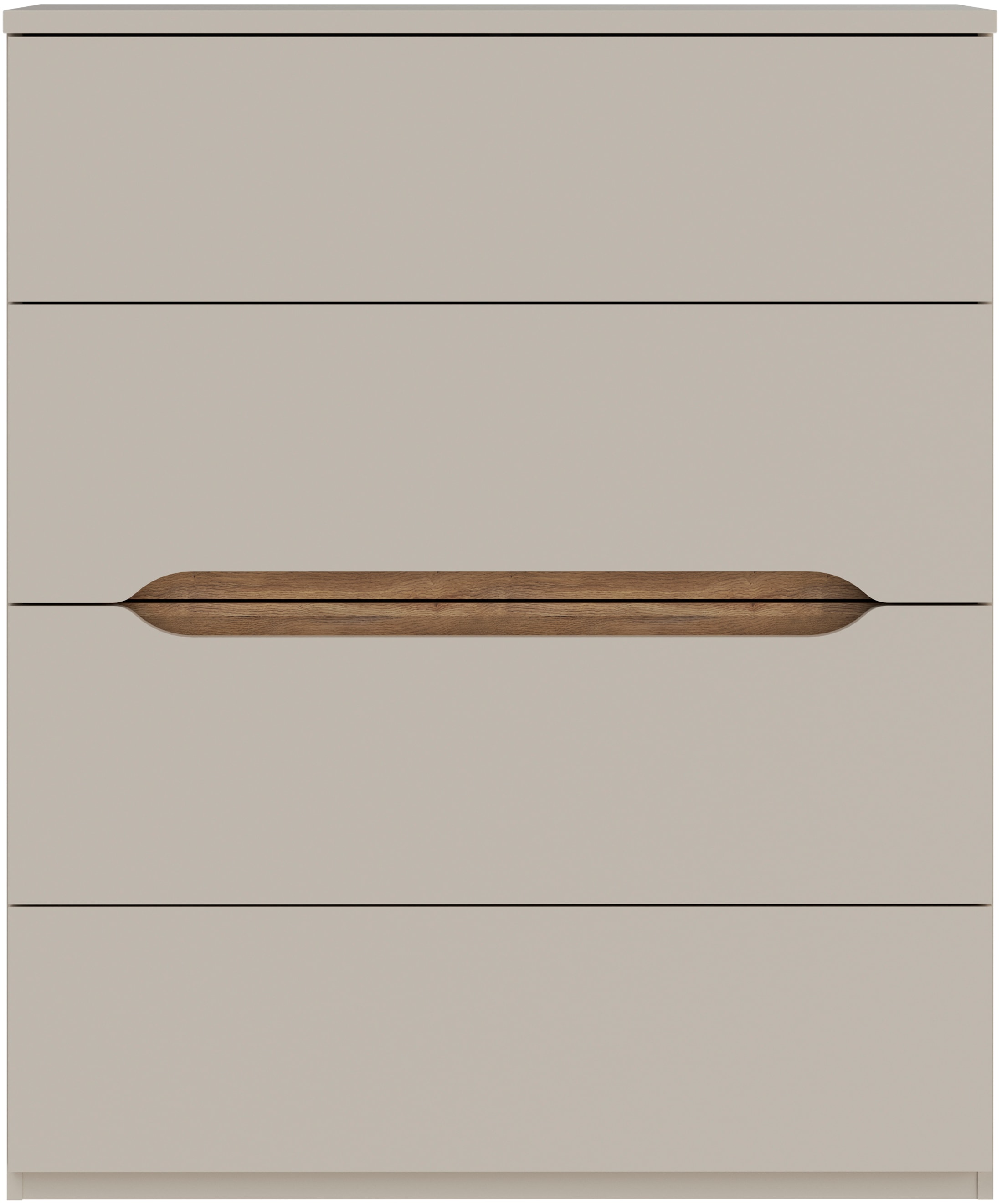 FORTE Hochkommode B/H/T 95,1/114,7/41,5 cm Hochkommode ohne Griffe