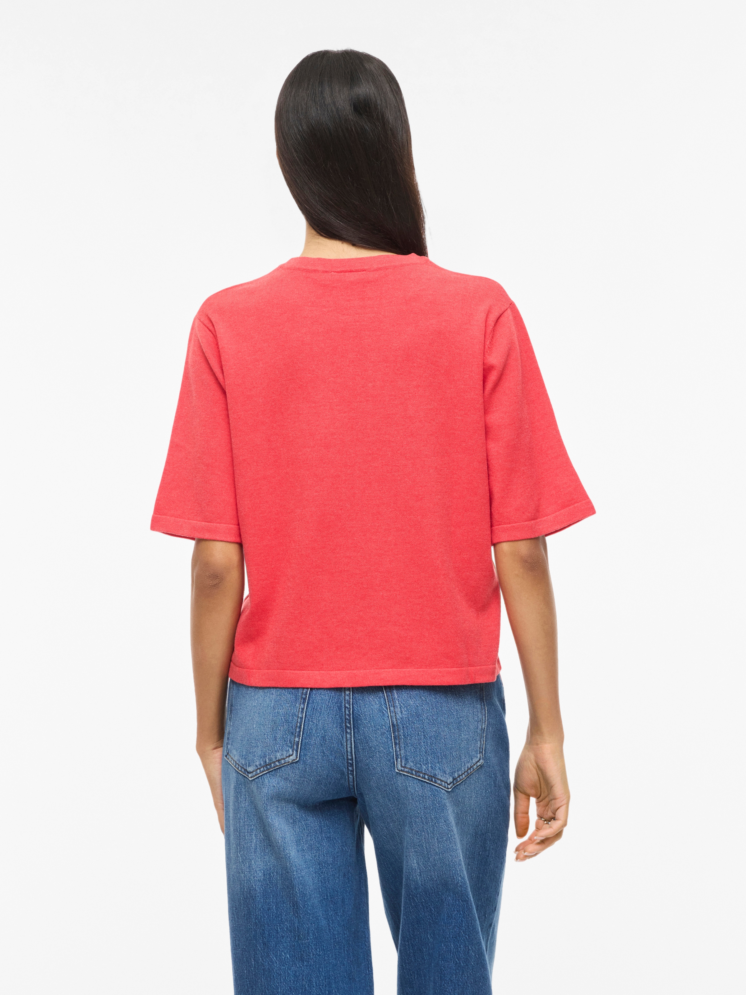Vila Kurzarmpullover »VIMALU O-NECK 2/4 KNIT TOP-NOOS«