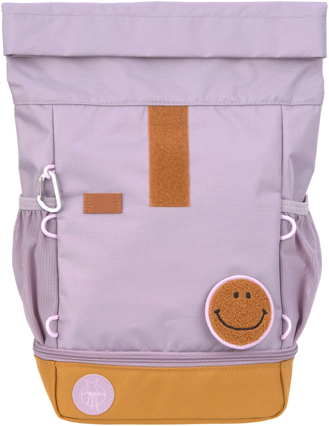 LÄSSIG Kinderrucksack »Little Gang, Mini Rolltop Backpack, lilac«, Reflektoren, aus recycelten PET-Flaschen