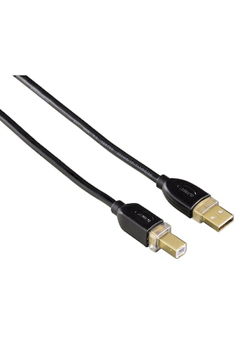 Hama USB-Kabel, USB Typ A, USB Typ B, 180 cm, vergoldet, doppelt geschirmt,1,80 m,... kaufen