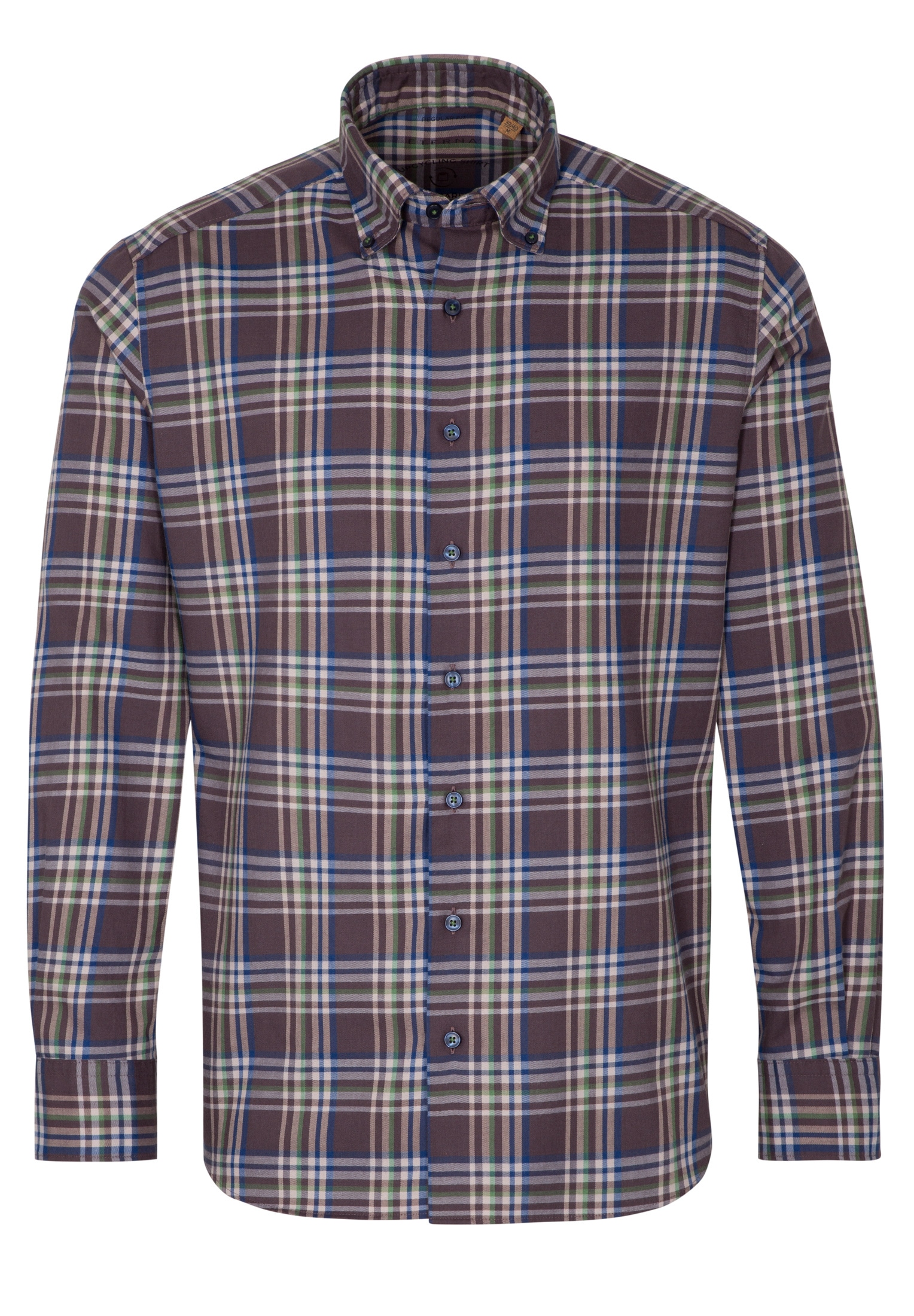 Eterna Langarmhemd »REGULAR FIT« EASY IRON (bügelleicht)