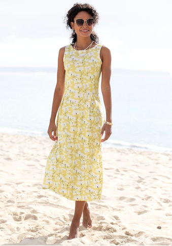 Beachtime Sommerkleid, mit Blumendruck, Strandmode, Strandbekleidung kaufen