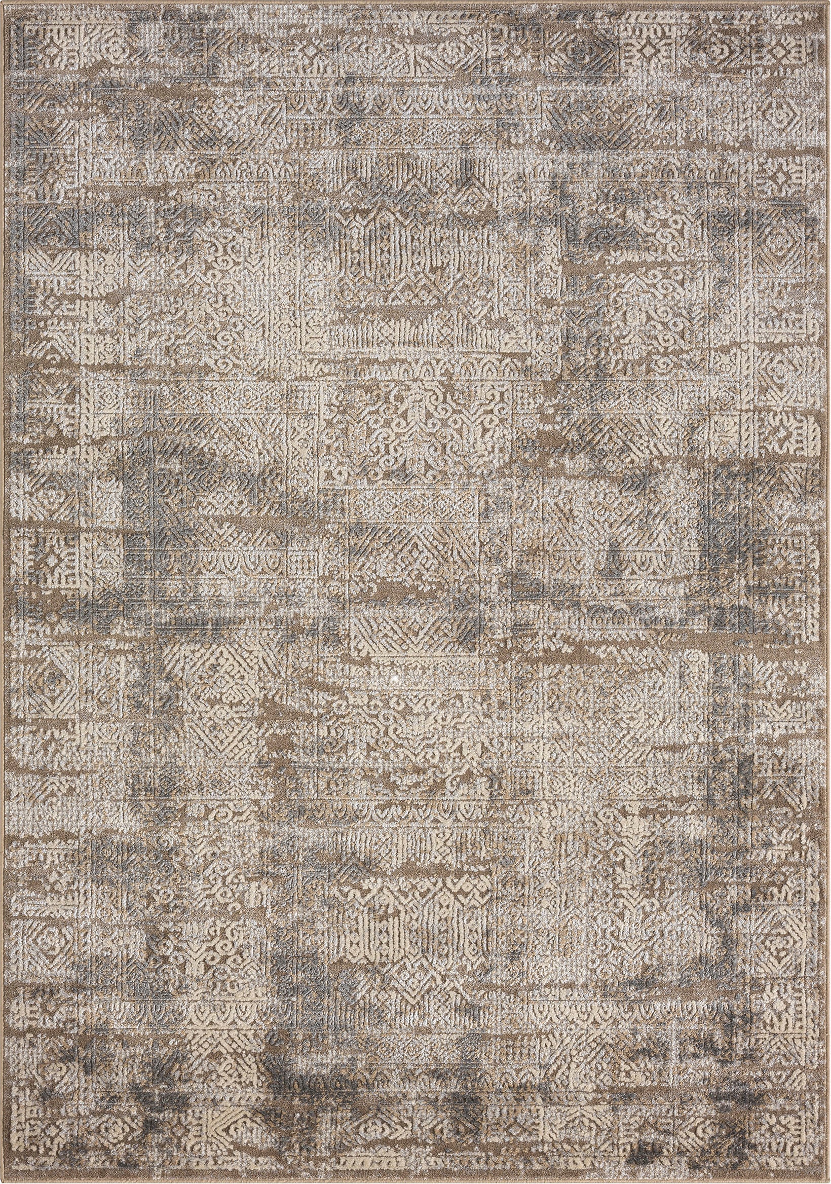 my home Teppich dezenter »Selin«, Glanz, dichte Qualität Vintage-Look, im rechteckig, Schrumpf-Garn-Effekt