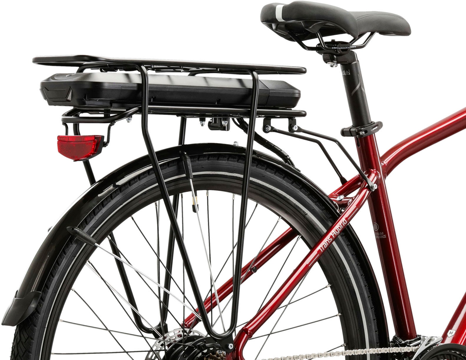 Kross E-Bike »E-Trekkingrad Trans Hybrid EE 28 Zoll rot«, 21 Gang, Shimano, Tourney TX800, Heckmotor 250 W, Pedelec, Elektrofahrrad für Herren