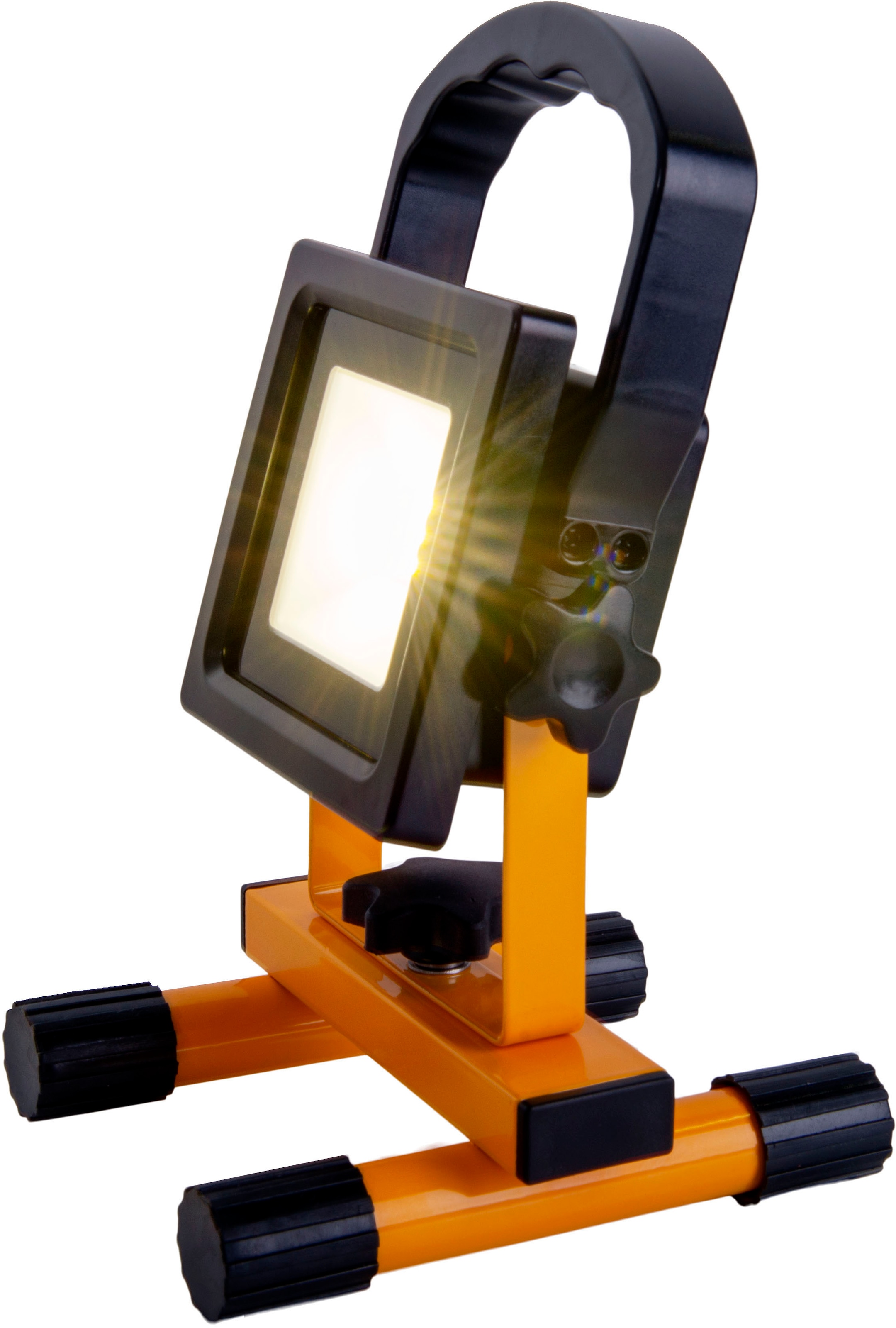 näve Baustrahler »PABLO Akku Arbeitsscheinwerfer«, Leuchtmittel LED-Modul | LED fest integriert, Arbeitsleuchte, Bauscheinwerfer für Werkstatt, Baustelle und Keller