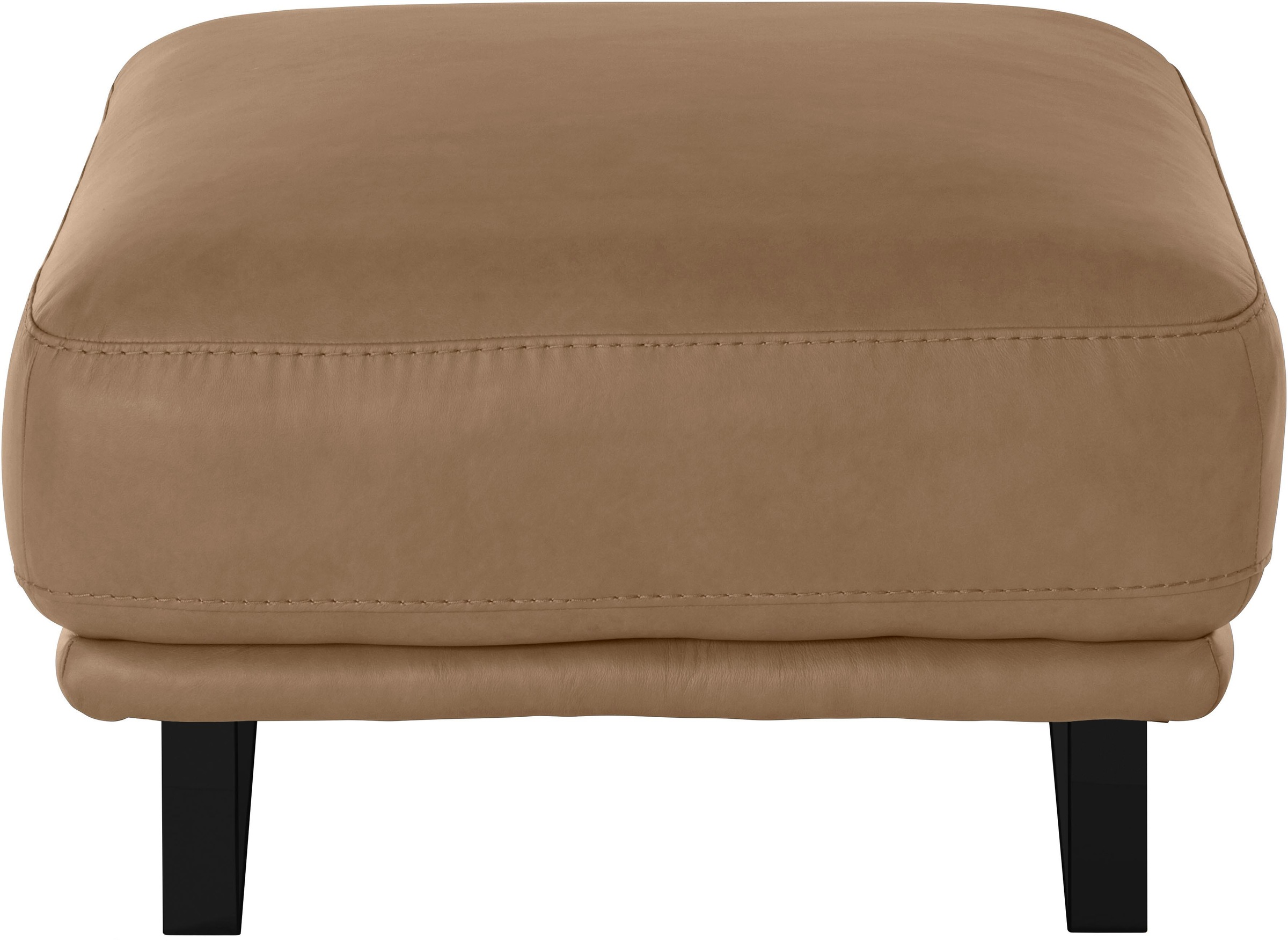 W.SCHILLIG Hocker »montanaa«, mit Metallkufen in Schwarz pulverbeschichtet, Breite 71 cm
