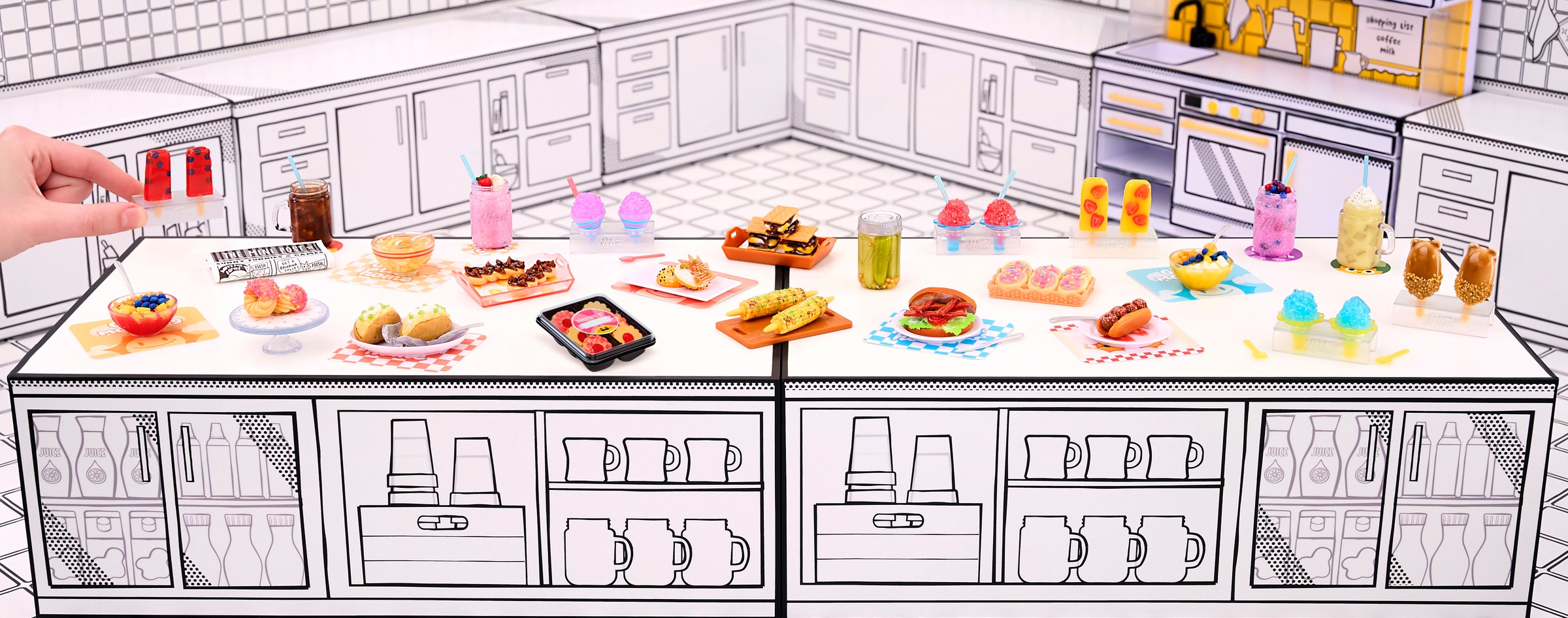 MGA ENTERTAINMENT Kreativset »MGA's Miniverse - Make It Mini Foods: Cafe in PDQ Series 3B«, sortierte Lieferung