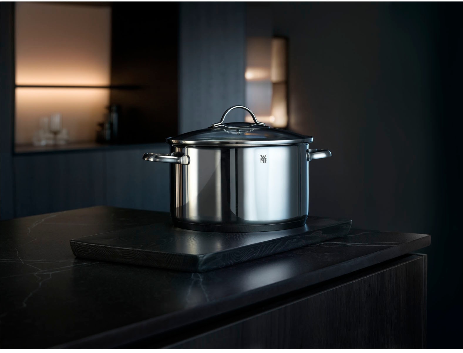 WMF Topf-Set »Provence Plus«, 9-teiliges Kochtopf Set mit Glasdeckel, Cromargan® Edelstahl Rostfrei 18/10,  für alle Herdarten geeignet