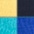 gelb, royalblau, türkis, navy