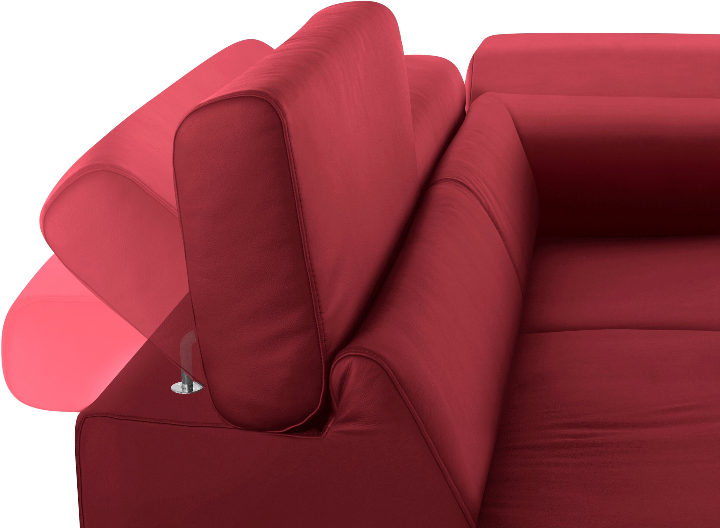 W.SCHILLIG Ecksofa »finn, toller Sitzkomfort, L-Form, hochwertige Verarbeitungsdetails«, German Design Award 2016, Fußgestell Chrom glänzend, Breite 281 cm
