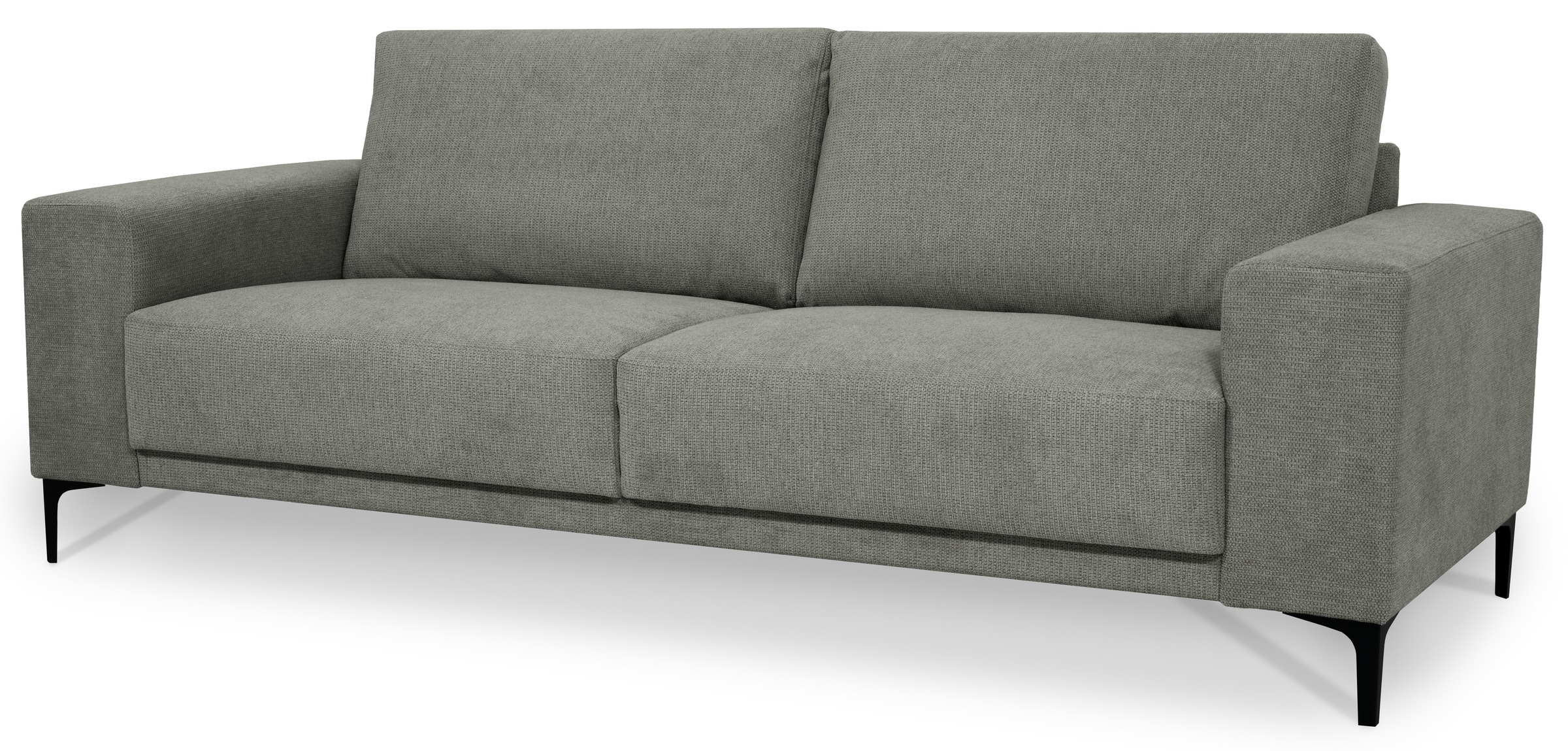 Places of Style 3-Sitzer »Xander«, Breite 224 cm, Soft-Touch Chenille, schwarze Metallfüßen