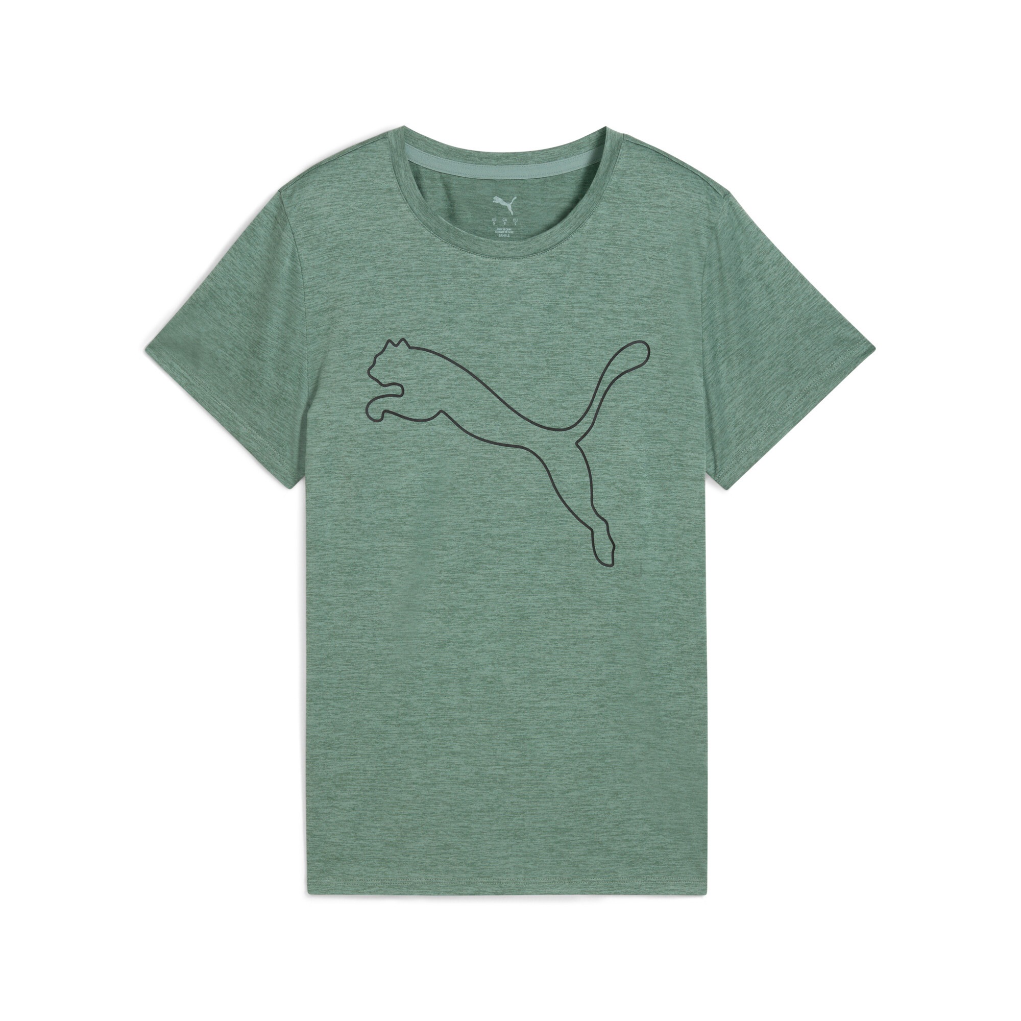 PUMA Trainingsshirt »W TAD ESSENTIAL HEATHER LOGO TEE«