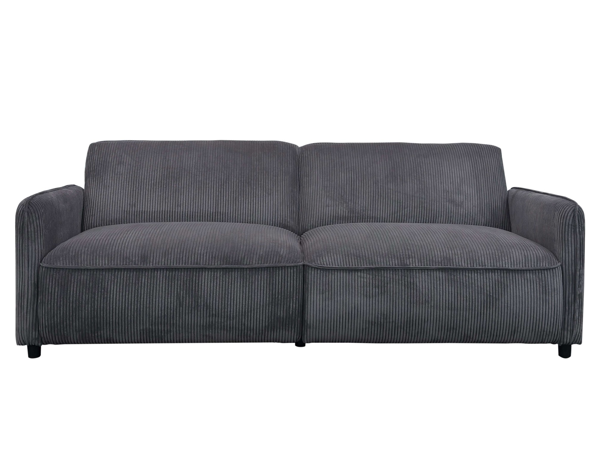 Dorel Home 3-Sitzer »Allie Curved Schlafsofa 209 cm« Bettfunktion (110/190), verstellbare Rückenlehne, Cord u. Velours