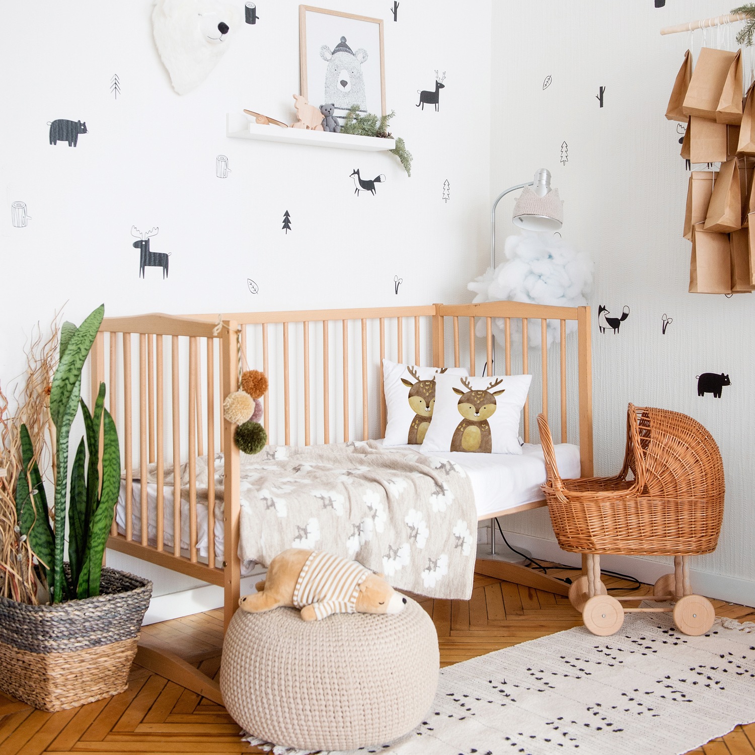 queence Dekokissen »Wildtierbaby«, Kissenhülle mit HD Premium Druck, geruchsneutral, 40x40cm