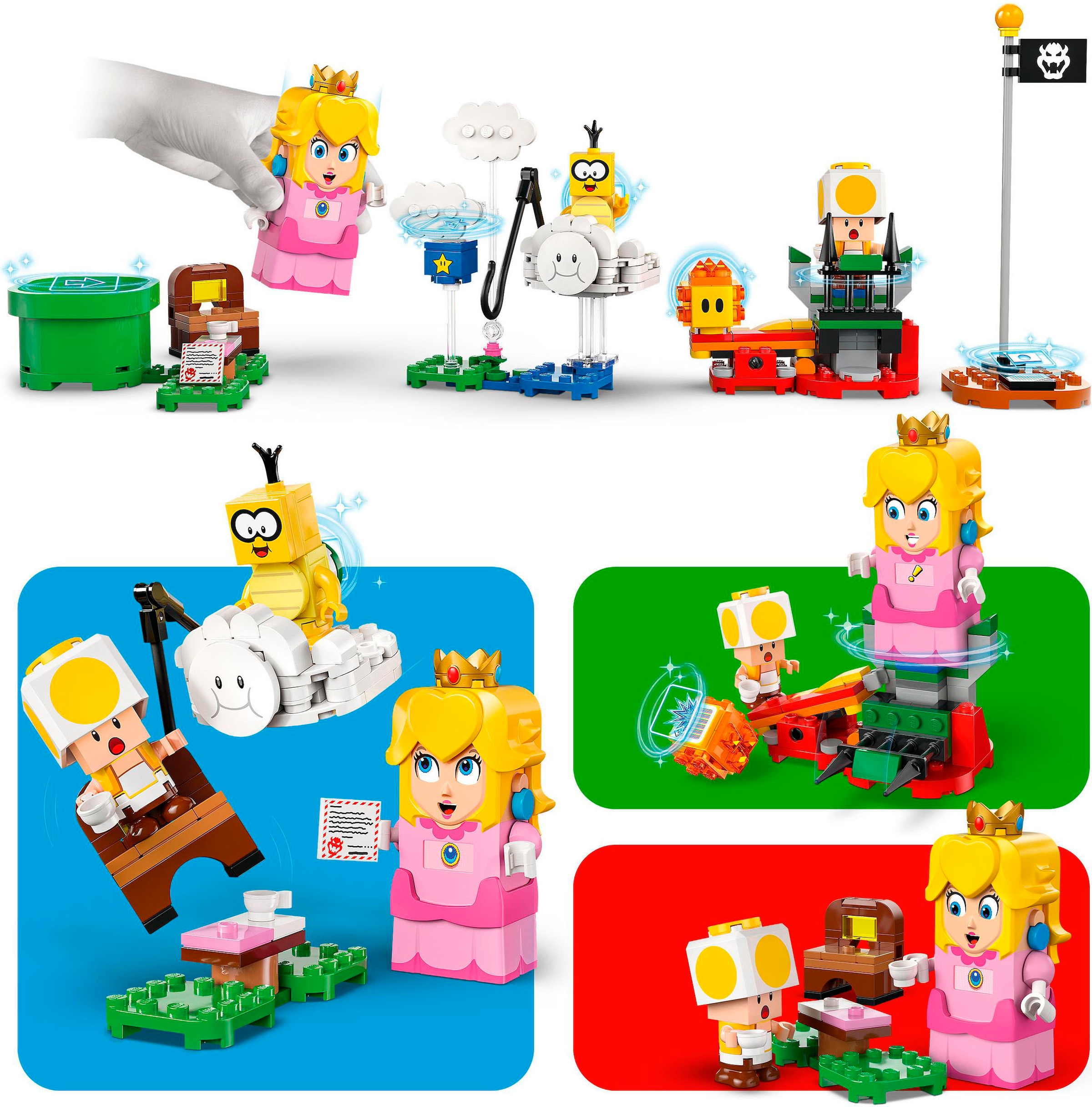 LEGO® Konstruktionsspielsteine »Abenteuer mit der interaktiven LEGO® Peach™ (71441), LEGO Super Mario«, (208 St.), Made in Europe