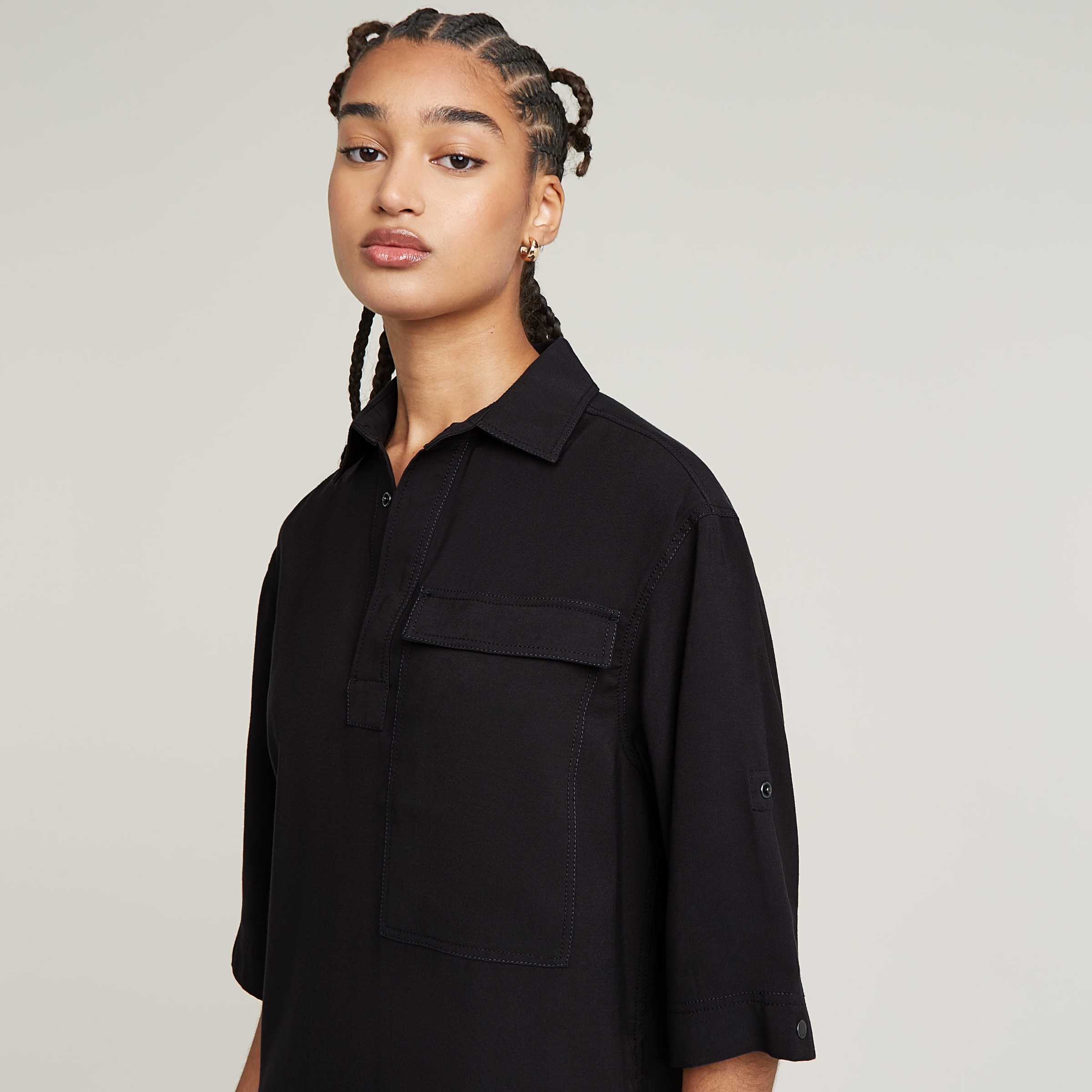 G-STAR Shirtkleid »Shirt Dress«, mit krempelbaren Ärmeln