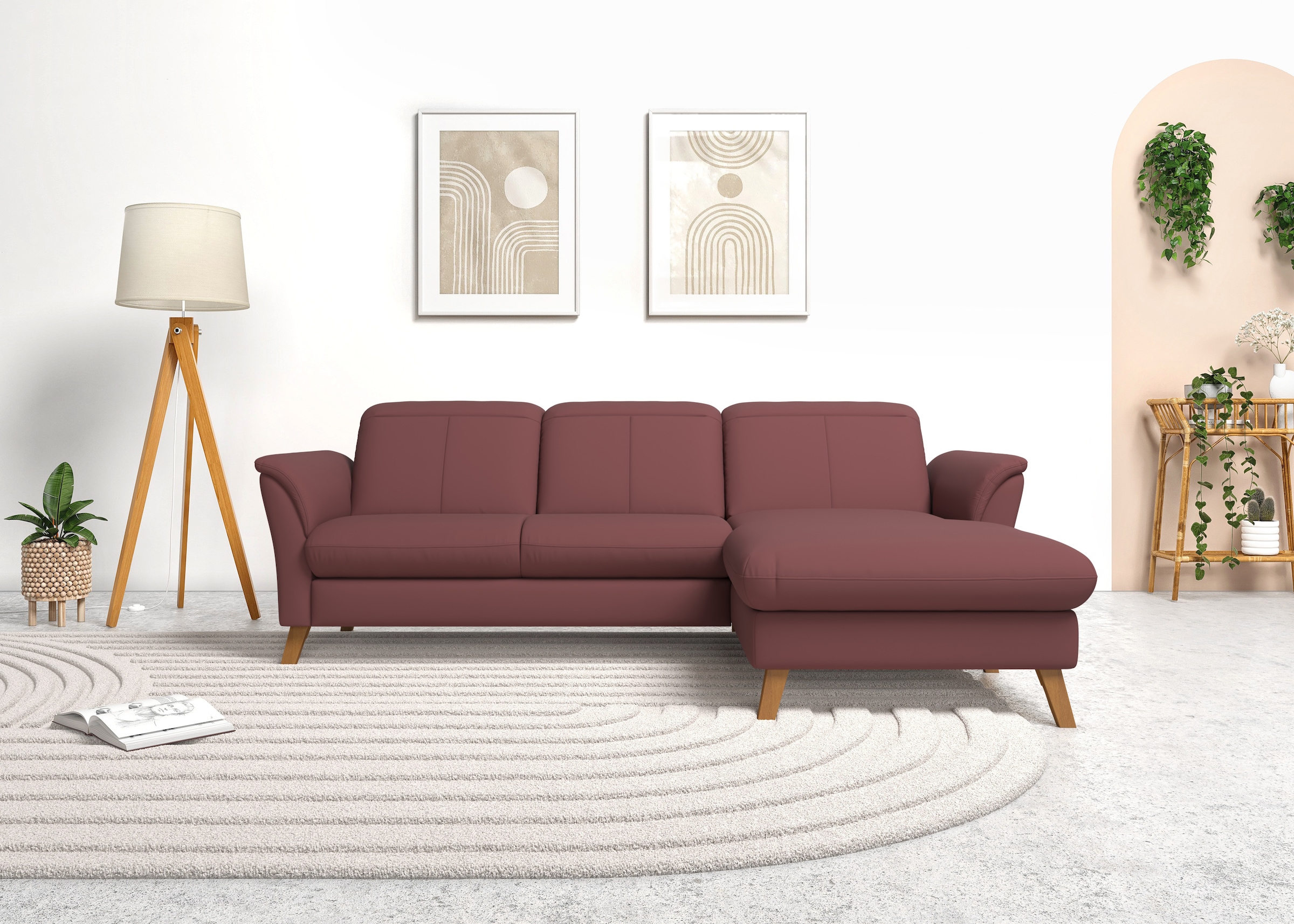 sit&more Ecksofa »Romero L-Form«, wahlweise mit oder ohne Relax-Funktion, Bettfunktion, Bettkasten