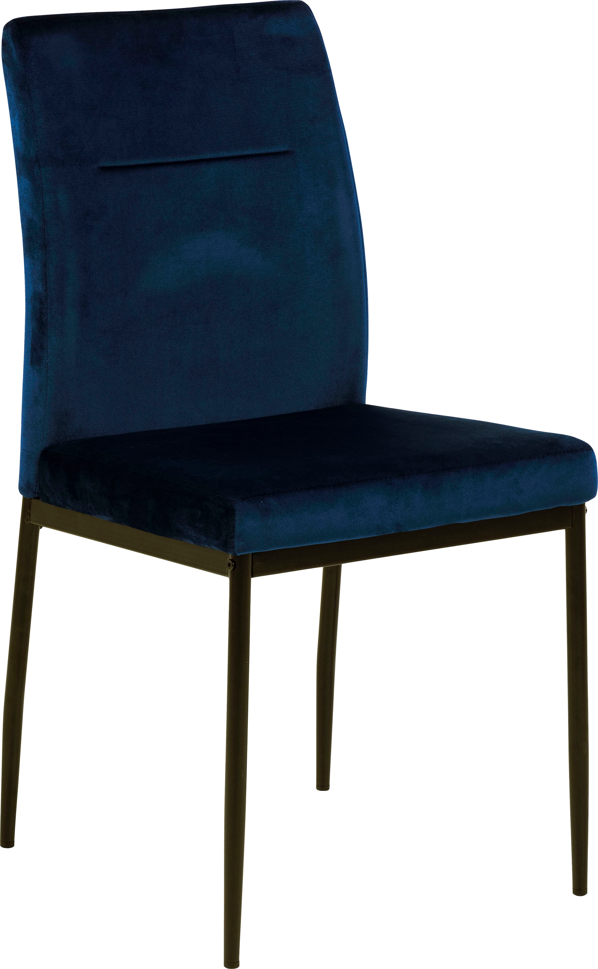 ACTONA GROUP Esszimmerstuhl »Doris«, (Set), 2 St., Polyester, mit lebendigem  Stoff, schlanke, schwarze Metallbeine auf Rechnung kaufen | Stühle