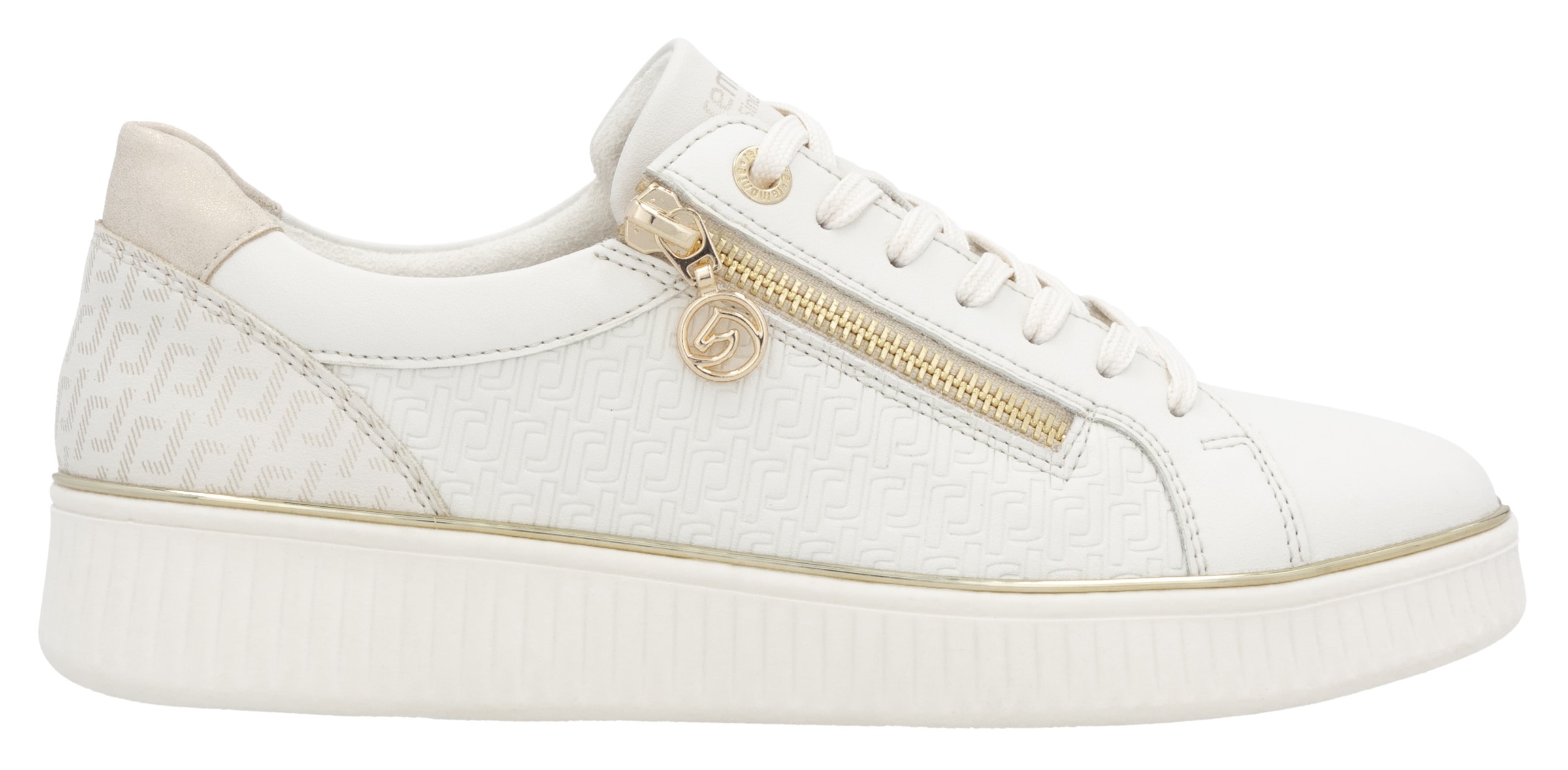 Remonte Plateausneaker, Freizeitschuh, Halbschuh, Schnürerschuh, seitlicher Reißverschluss