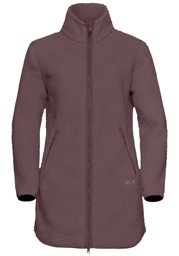 Jack Wolfskin Funktionsmantel »HIGH CURL COAT W« Fleecemantel, warm & winddicht
