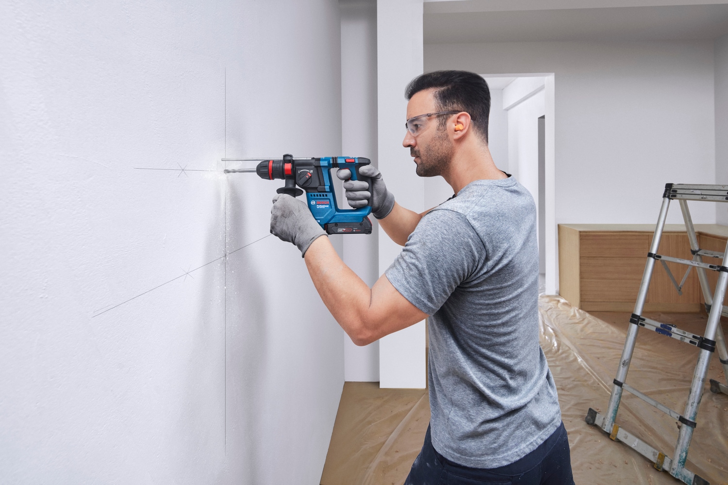 Bosch Professional Akku-Bohrhammer »GBH 18V-18 X«, mit ONECHUCK, in L-BOXX, ohne Akku und Ladegerät