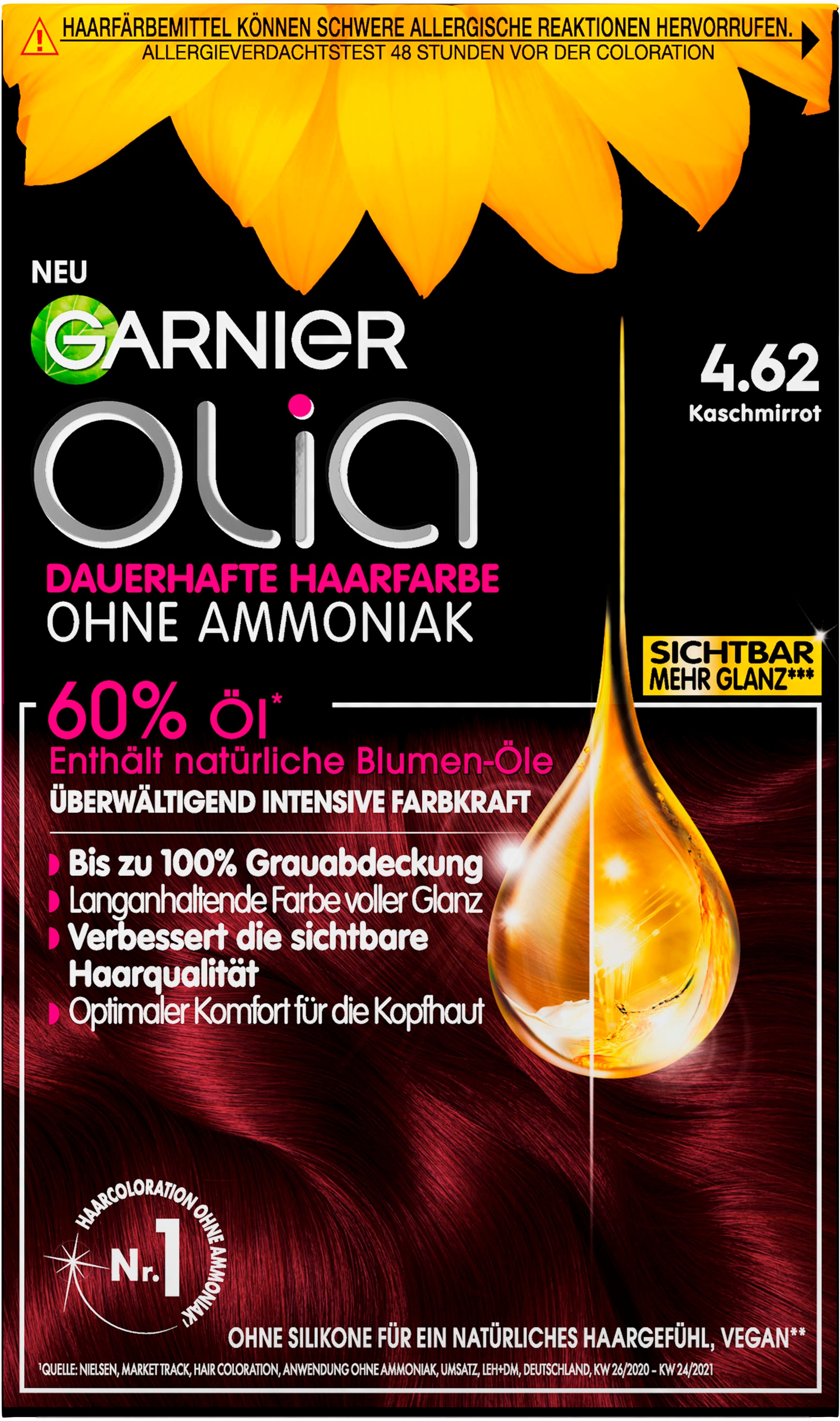GARNIER Coloration »Garnier Olia dauerhafte Haarfarbe« mit pflegender Formel