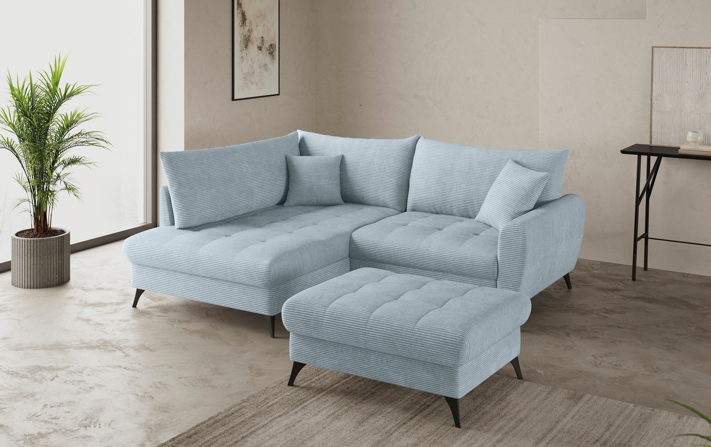 Mr. Couch Hockerbank »Blackburn II«, Passend zu der Garnitur, mit Kaltschaum, bis 140 kg belastbar