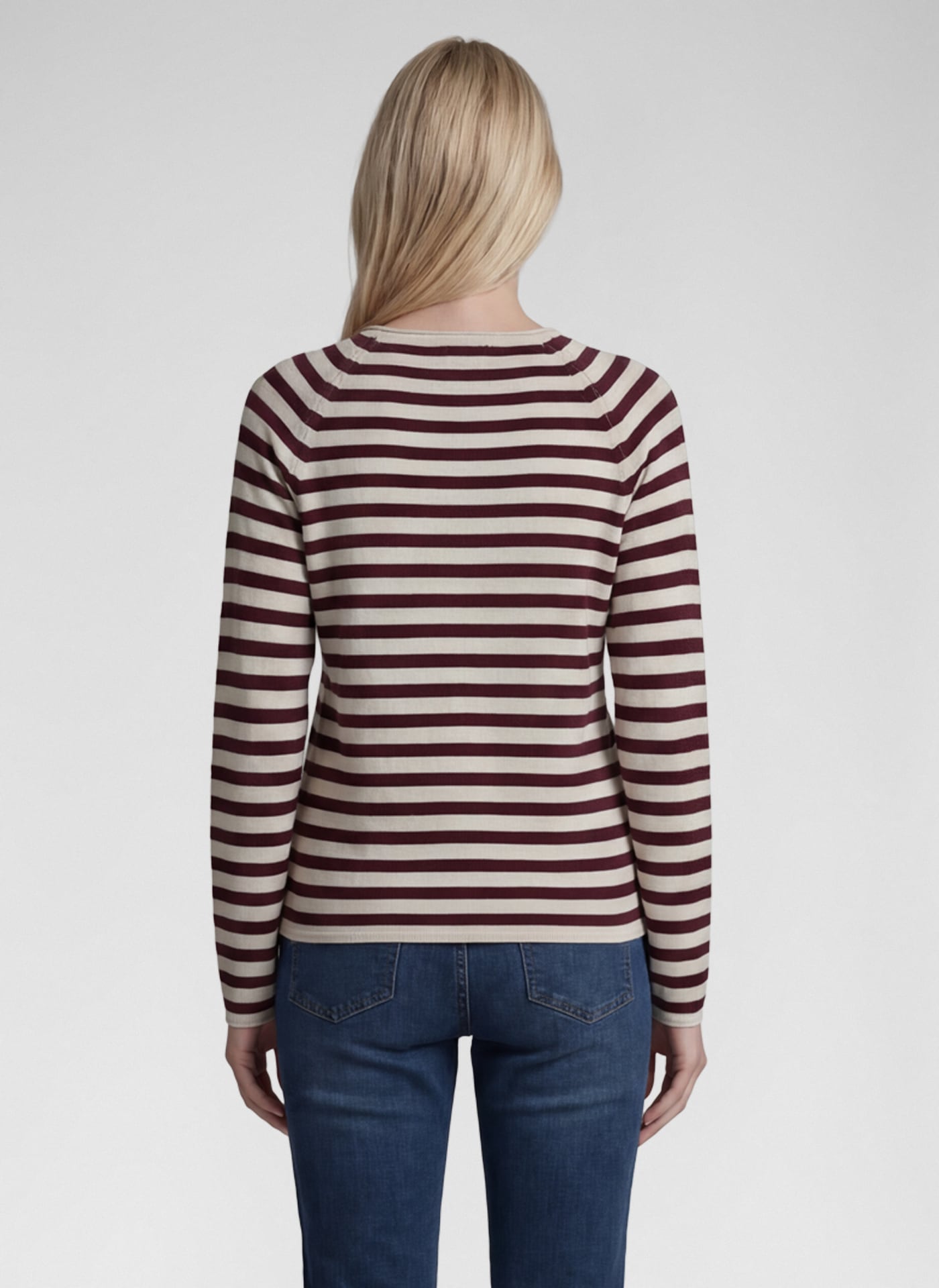 Rabe Strickpullover in Ringel-Optik