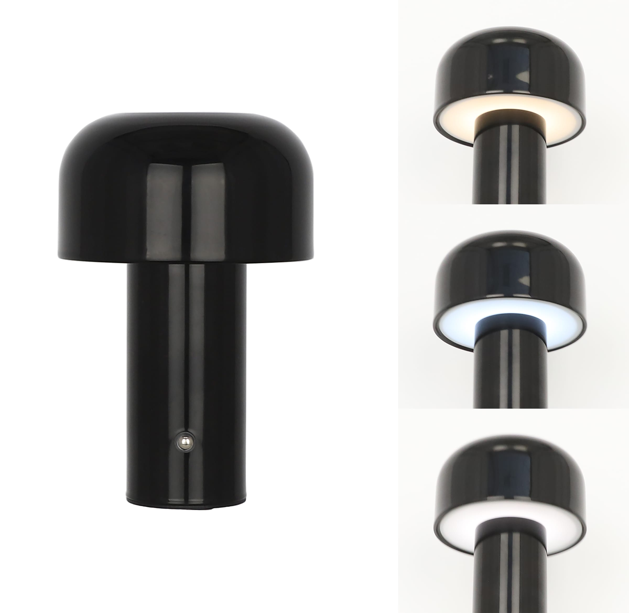 OTTO home LED Tischleuchte »Ronno« LED-Modul 1 Stk. warmweiß - kaltweiß USB-C, Akku, Typ-C-Ladekabel, CCT, Tischlampe kabellos, Akkulampe