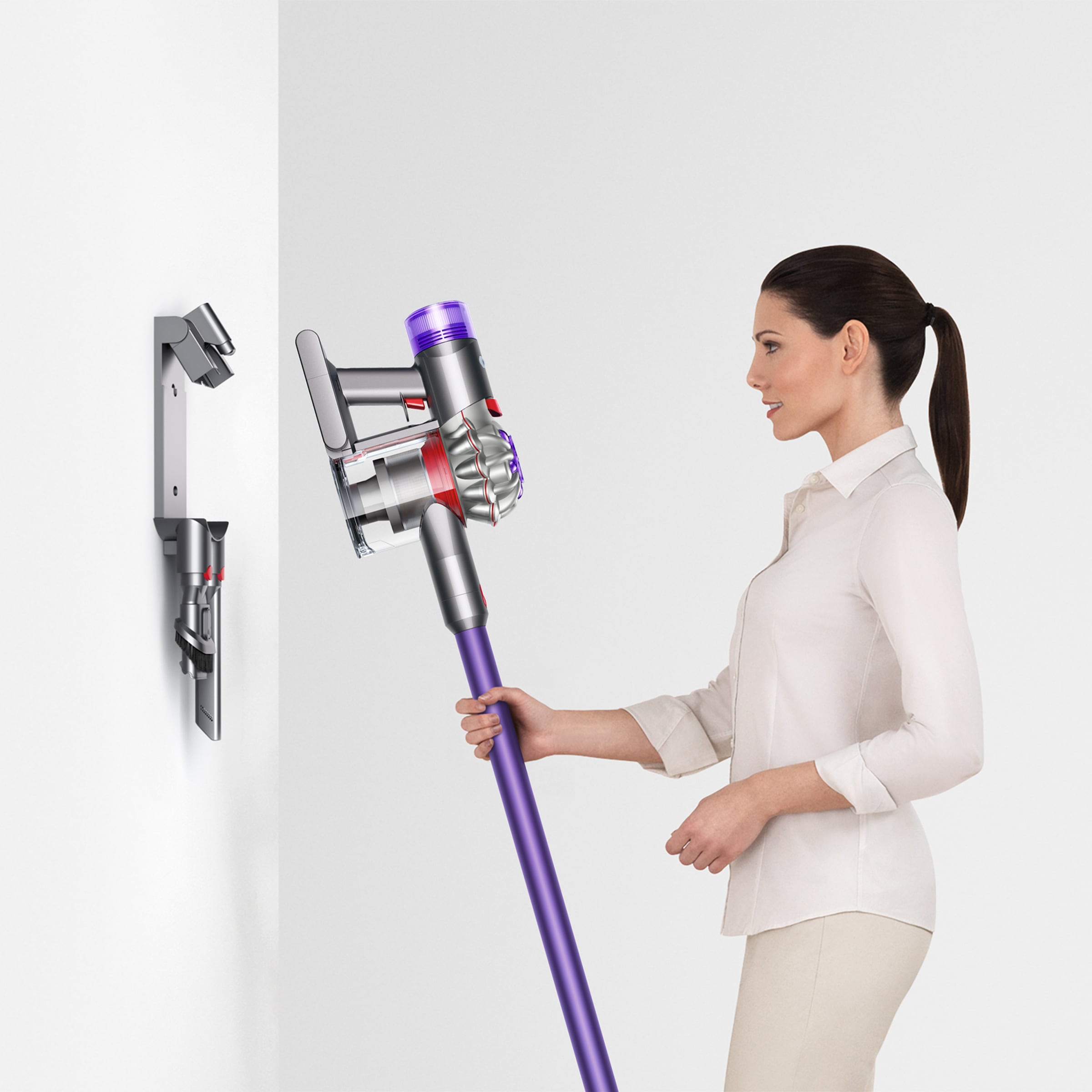 DYSON Akku-Hand-und Stielstaubsauger »V8 Origin (Silber/Violett)«