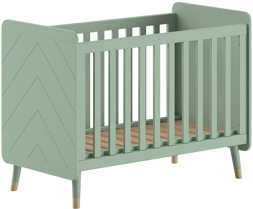 Vipack Kinderbett »Billy, Babybett 60/120 cm, 3-fach verstellbarer Lattenrost« B/H/T ca. 123,6x96x68cm, hochwertig verarbeitet, moderne Optik,  Ausf. MDF lackiert, wahlweise 3 Farben