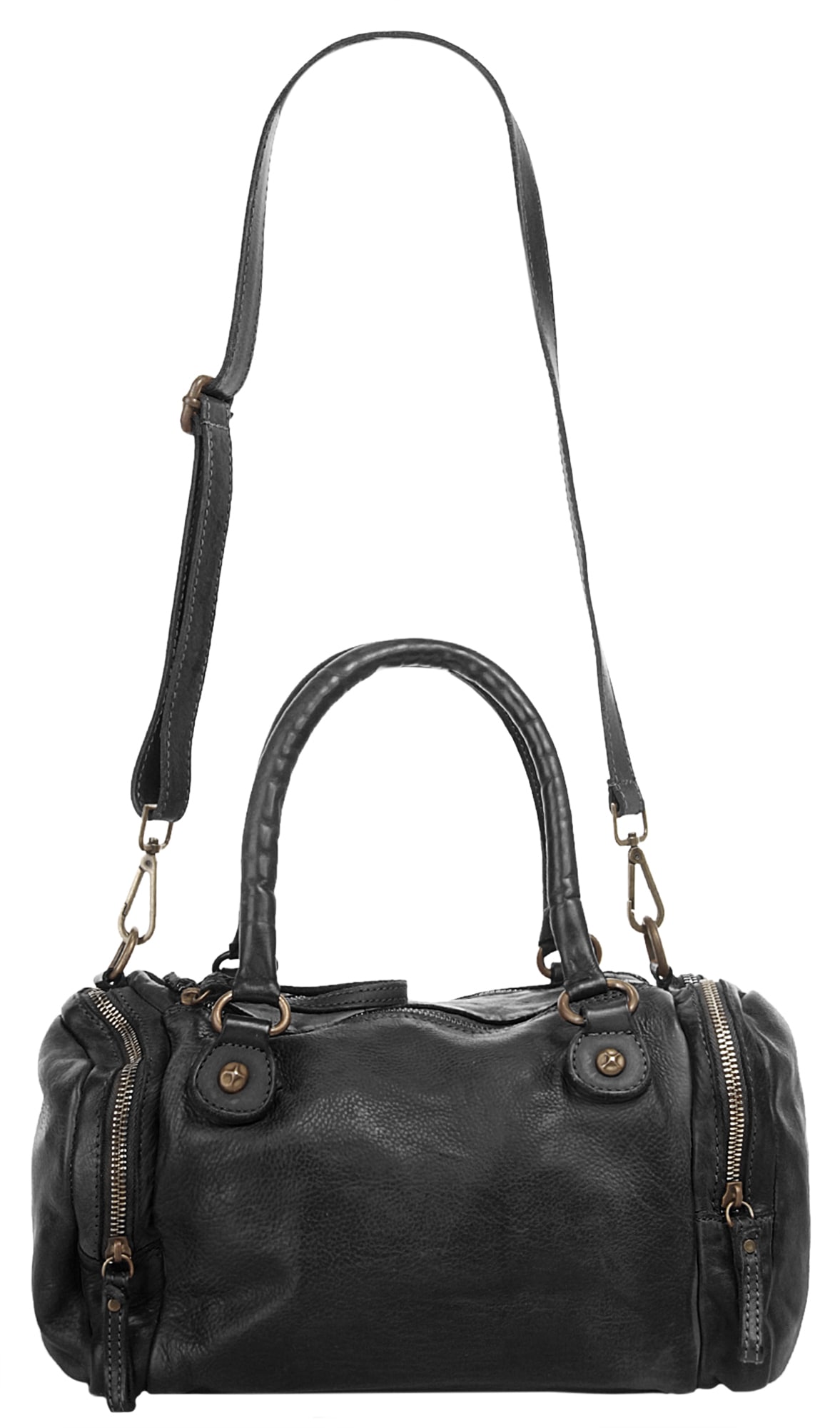 X-Zone Henkeltasche, echt Leder, Made in Italy