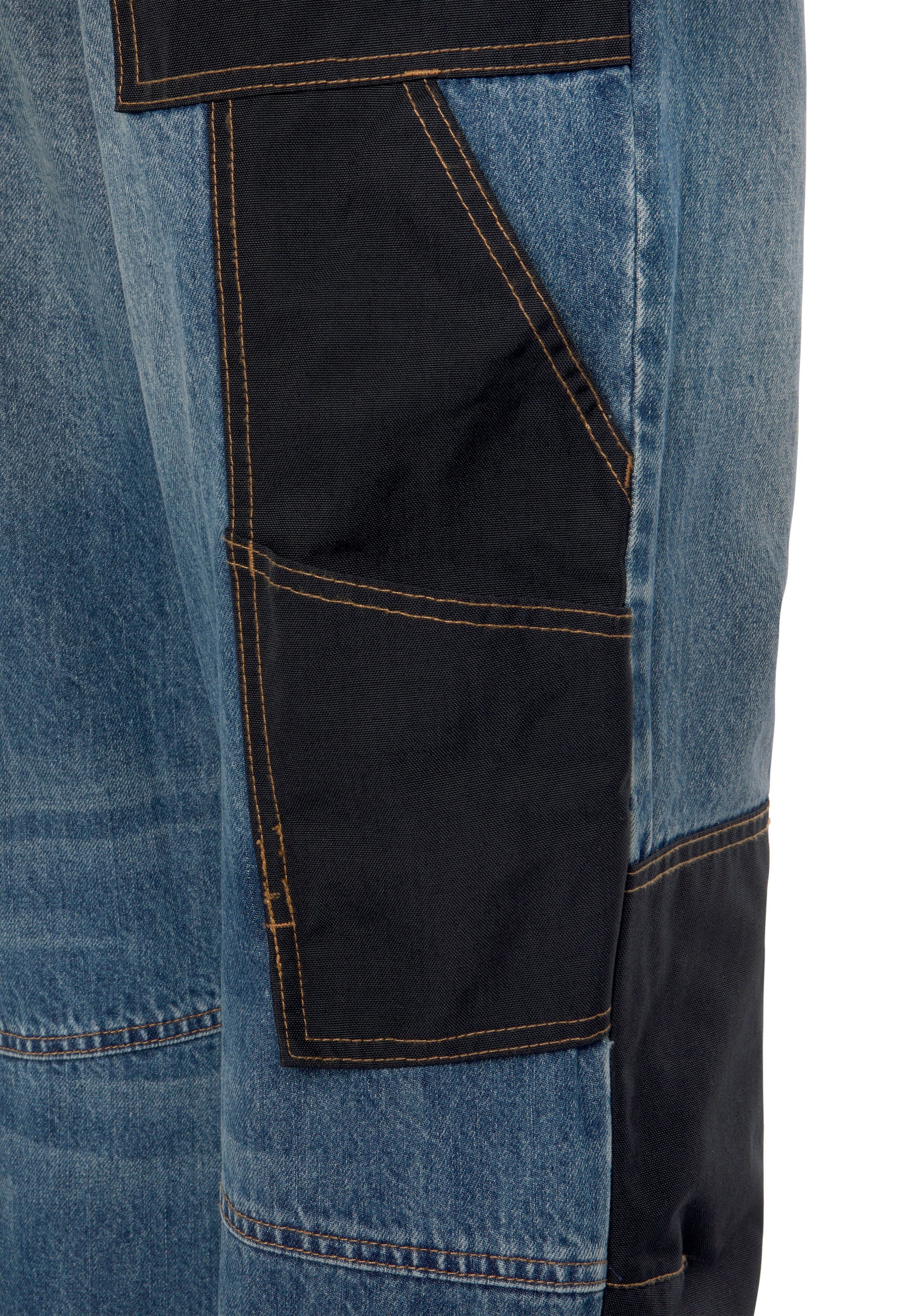 Northern Country Arbeitshose »Multipocket Jeans«, (aus 100% Baumwolle, robuster  Jeansstoff, comfort fit), mit dehnbarem Bund, 9 praktischen Taschen,  Knieverstärkung aus Cordura bei