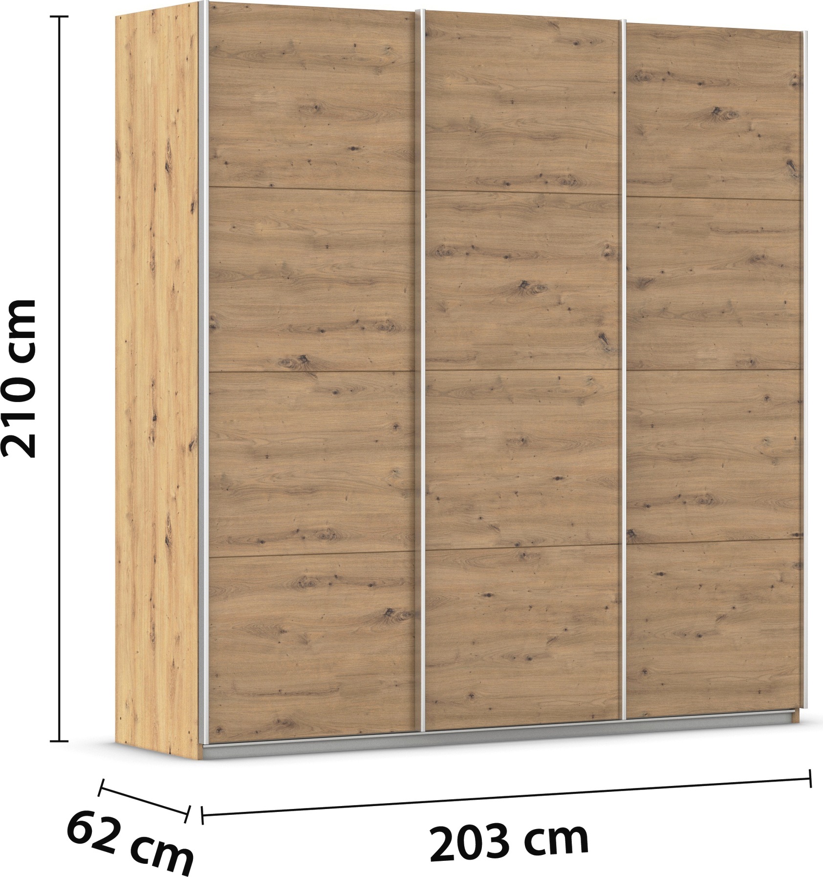 OTTO home Schwebetürenschrank »Kleiderschrank Schrank Garderobe AGORDO mit Dekor- oder Hochglanzfront« in 4 Breiten und 2 Höhen MADE IN GERMANY